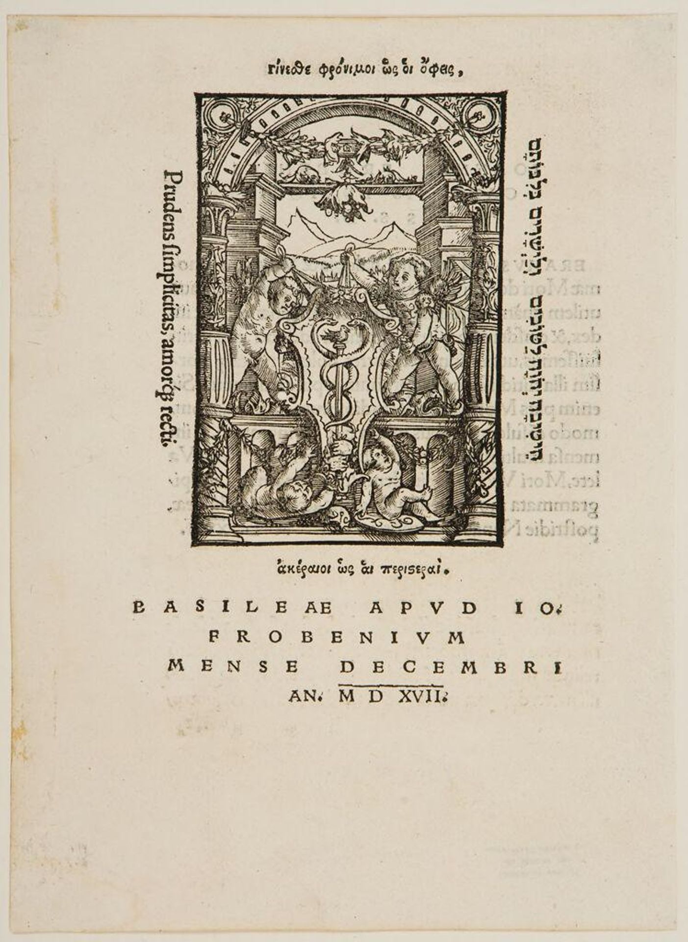 Printer's Mark of Johann Froben by Ambrosius Holbein