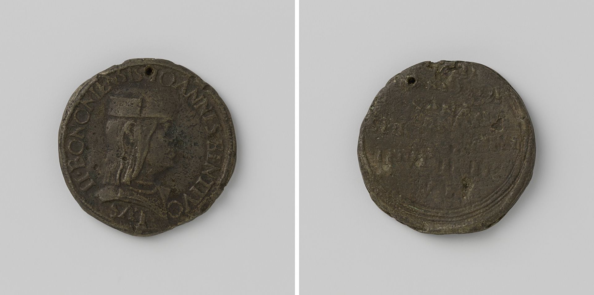 Giovanni II Bentivoglio, heer van Bologna ontvangt het muntrecht van keizer Maximiliaan I by Francesco di Francia