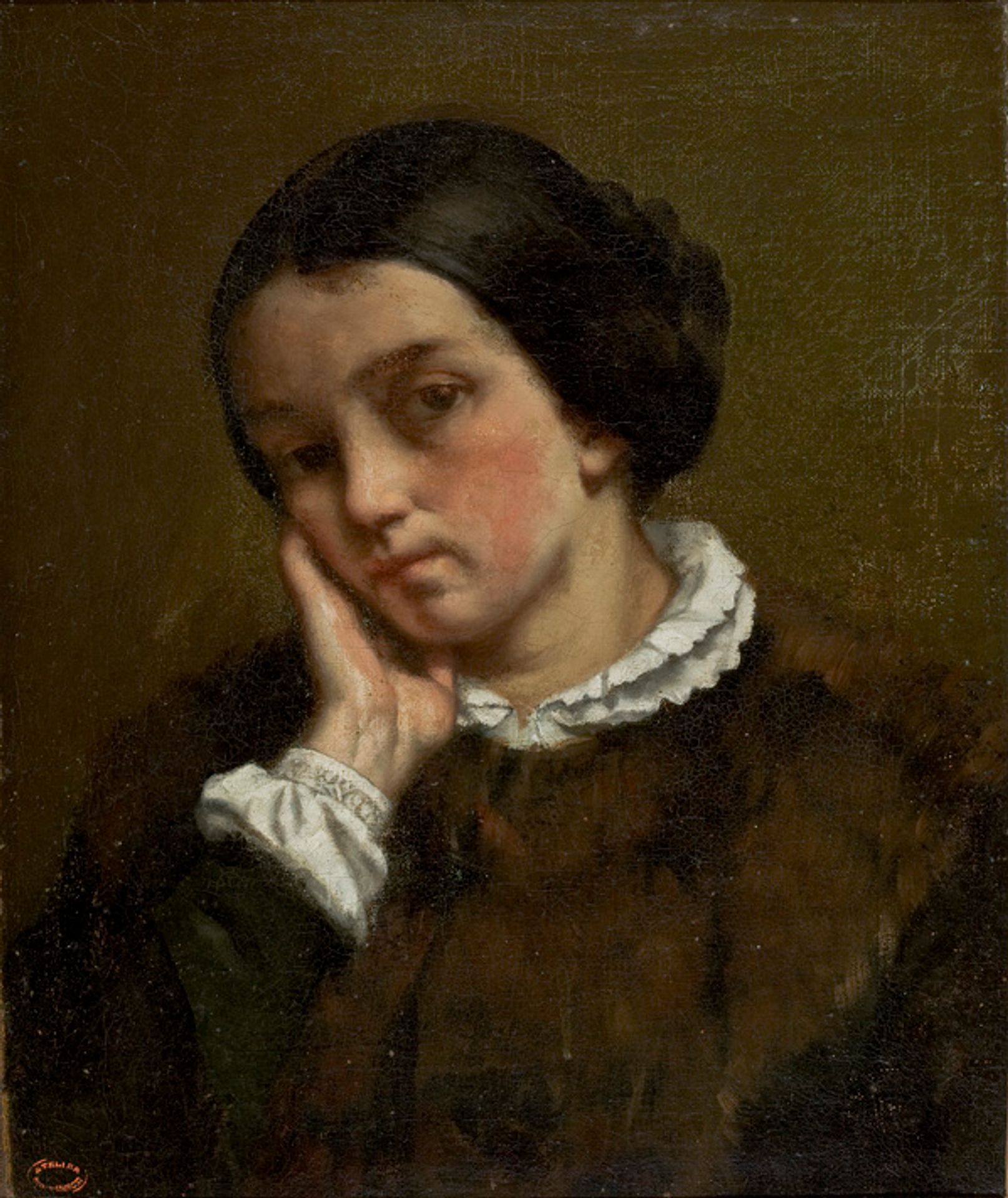 Portrait of Zélie Courbet by Gustave Courbet