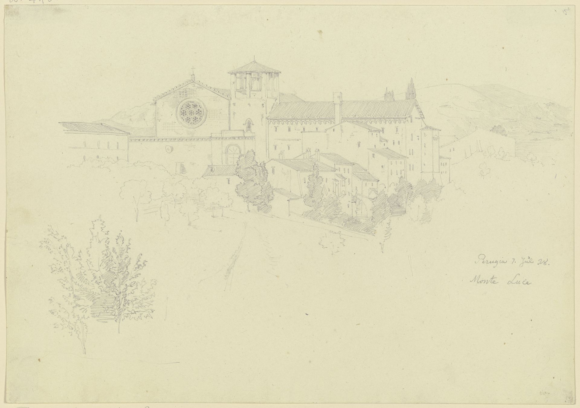 S. Maria di Monteluce in Perugia by Friedrich Maximilian Hessemer