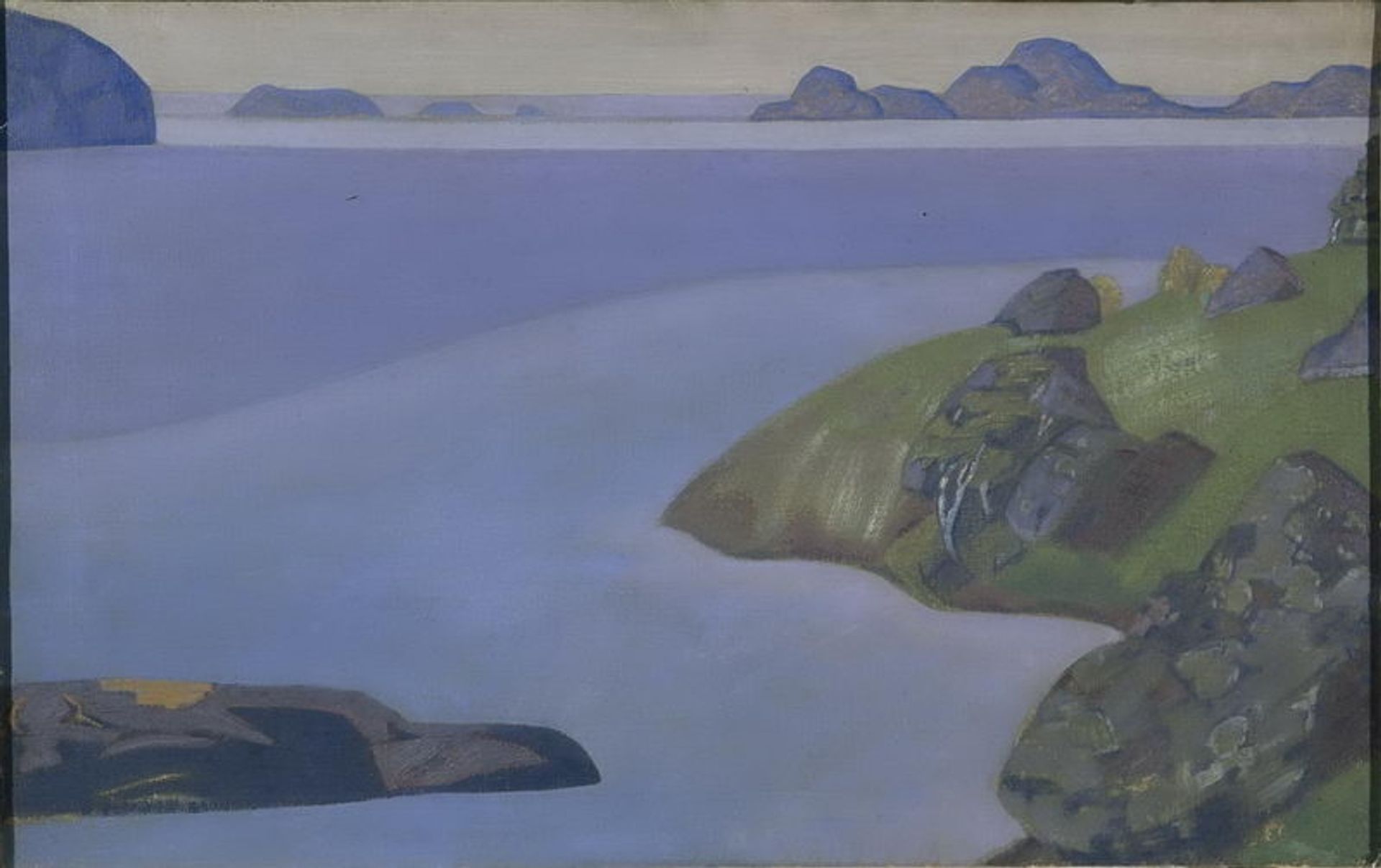 Rocky seashore by Nicholas Roerich