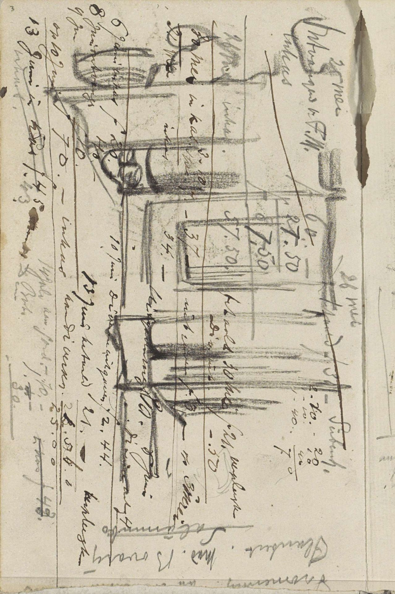 Architectuurstudie by George Hendrik Breitner