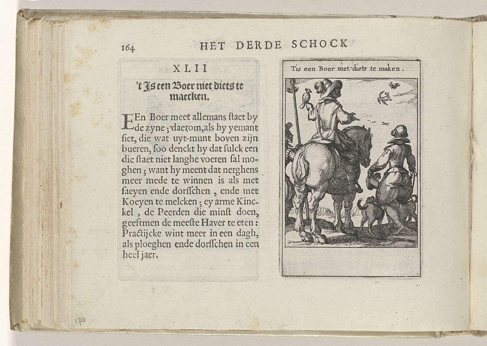XLII Tis een Boer niet diets te maken by Roemer Visscher
