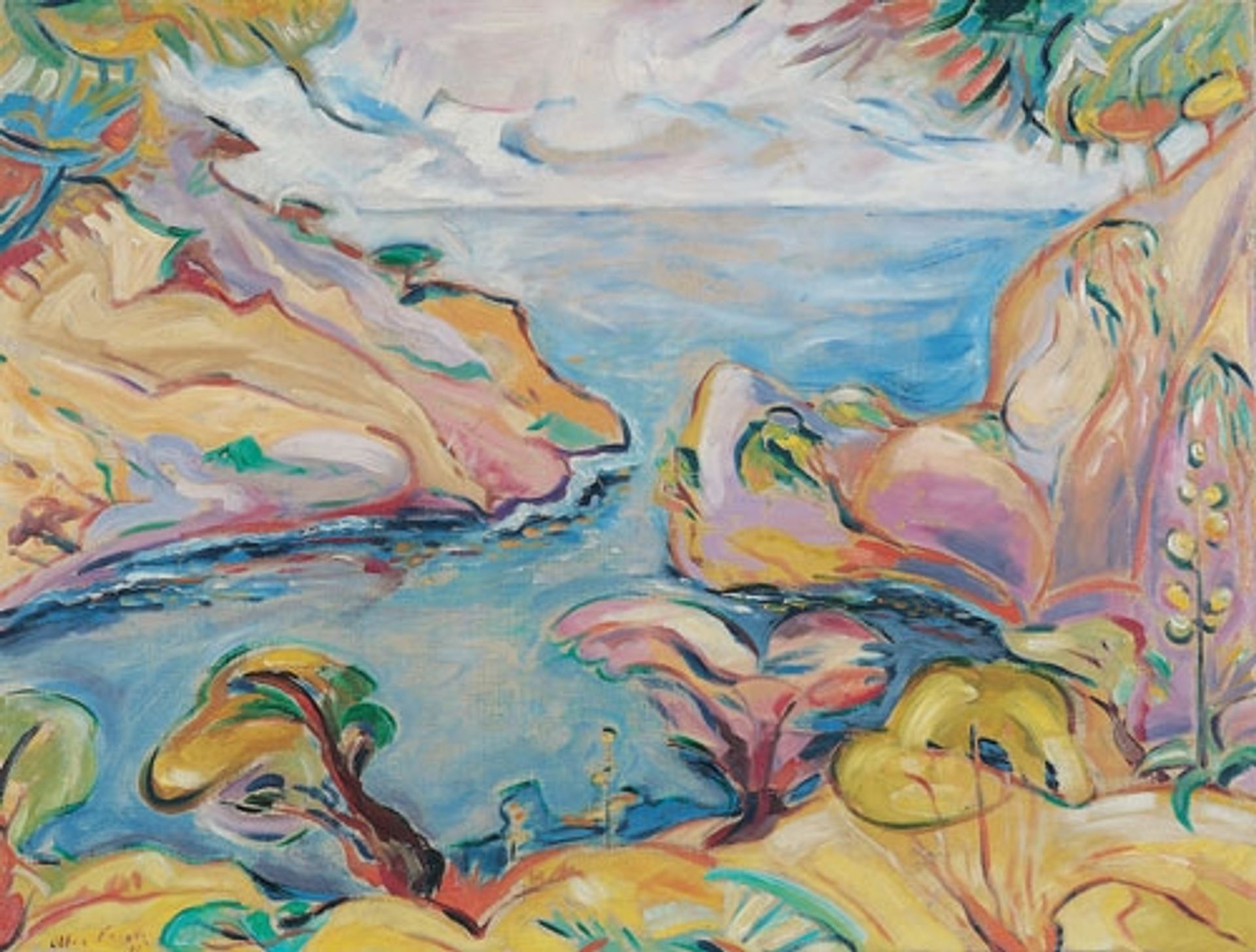 Calanque du Mugel à la Ciotat by Othon Friesz