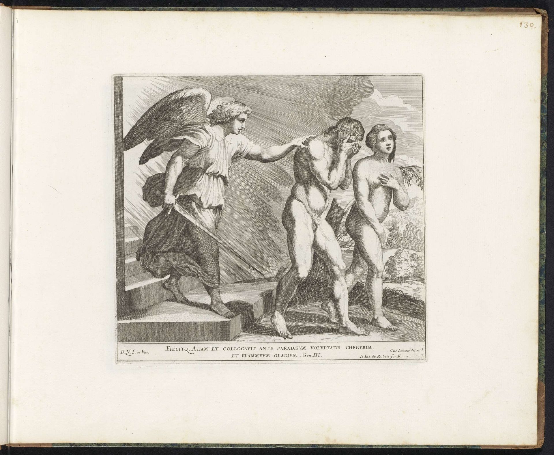 Verdrijving uit het Paradijs by Cesare Fantetti