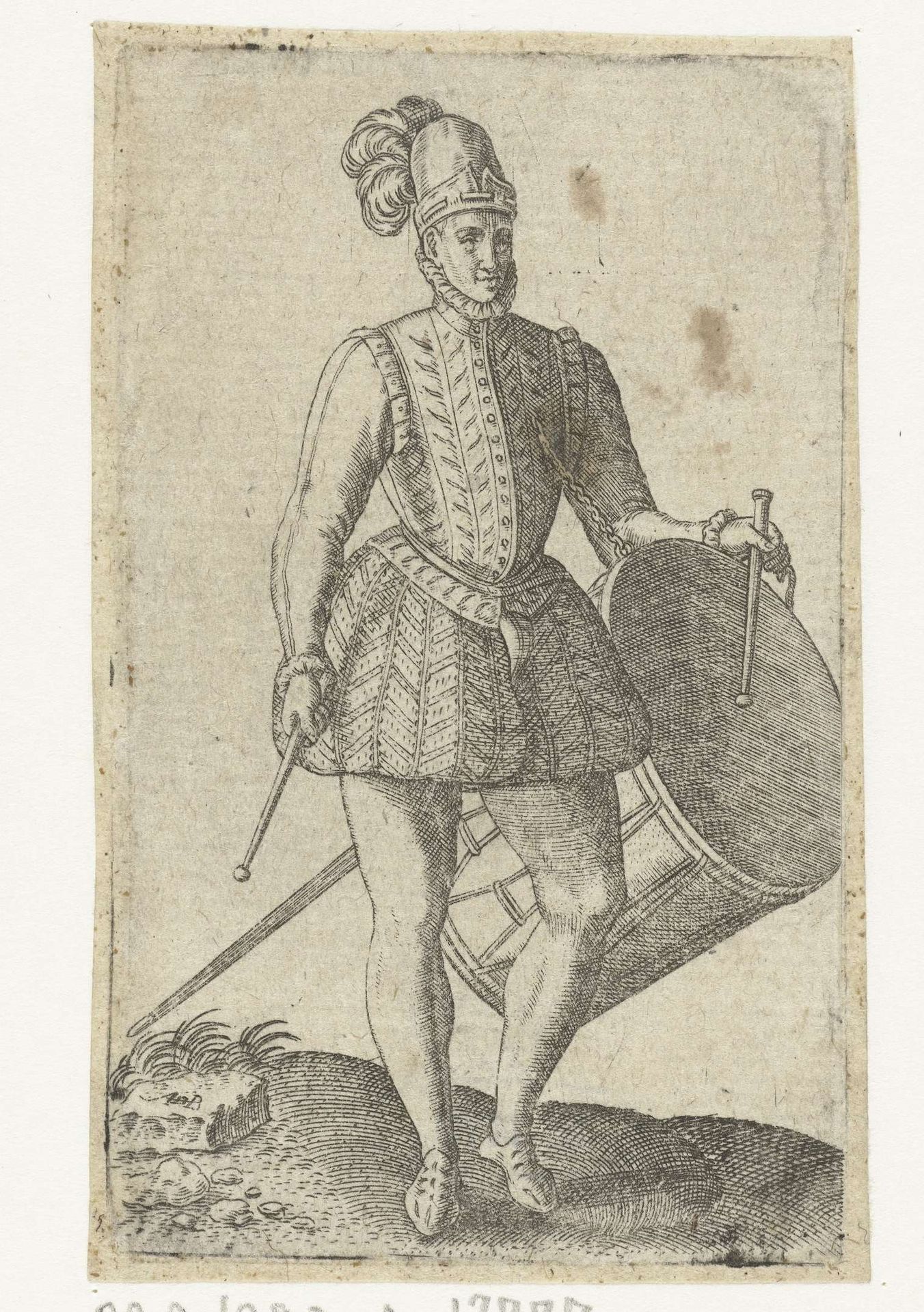 Soldaat-tamboer by Abraham de Bruyn
