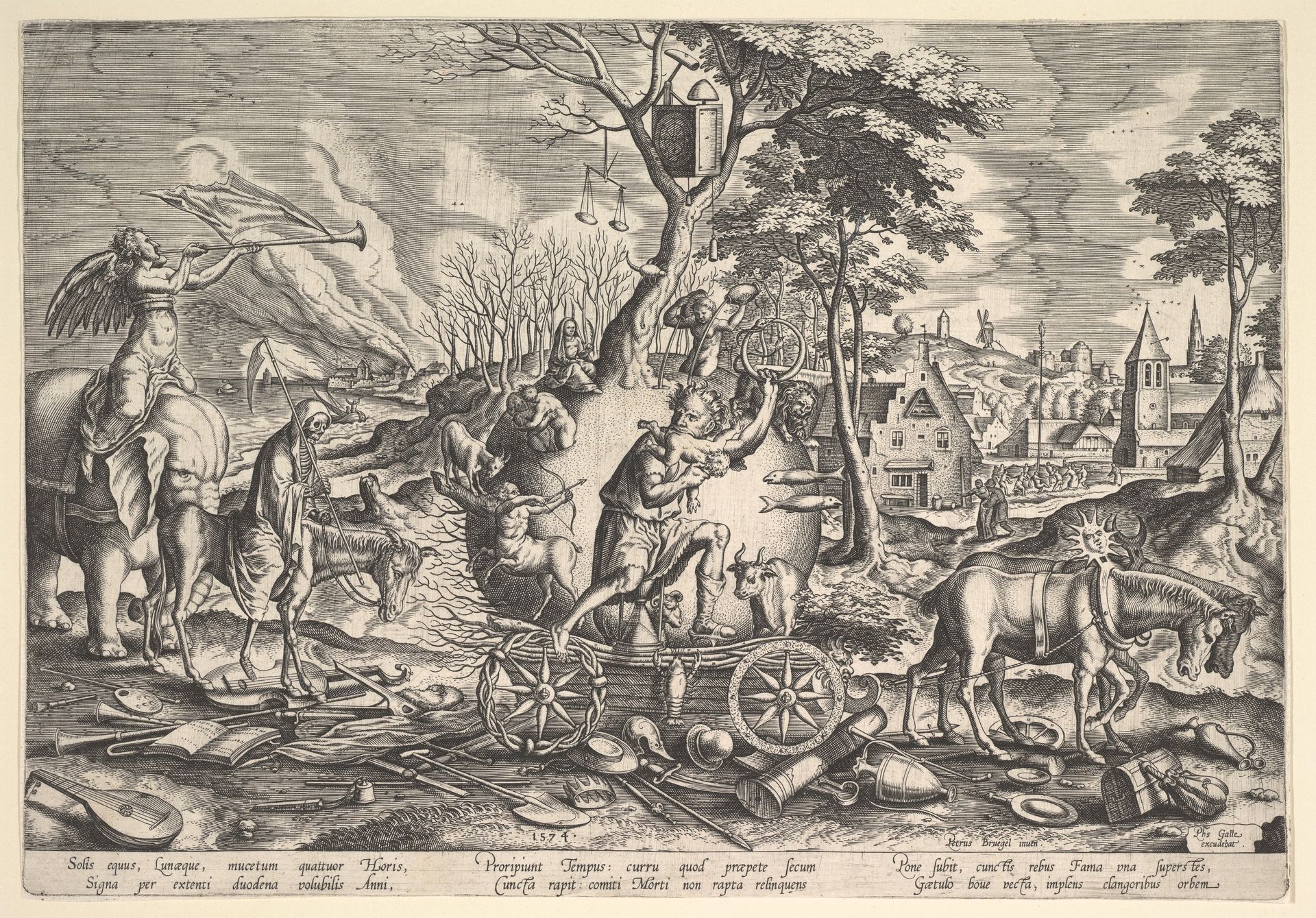 The Triumph of Time by Philips Galle