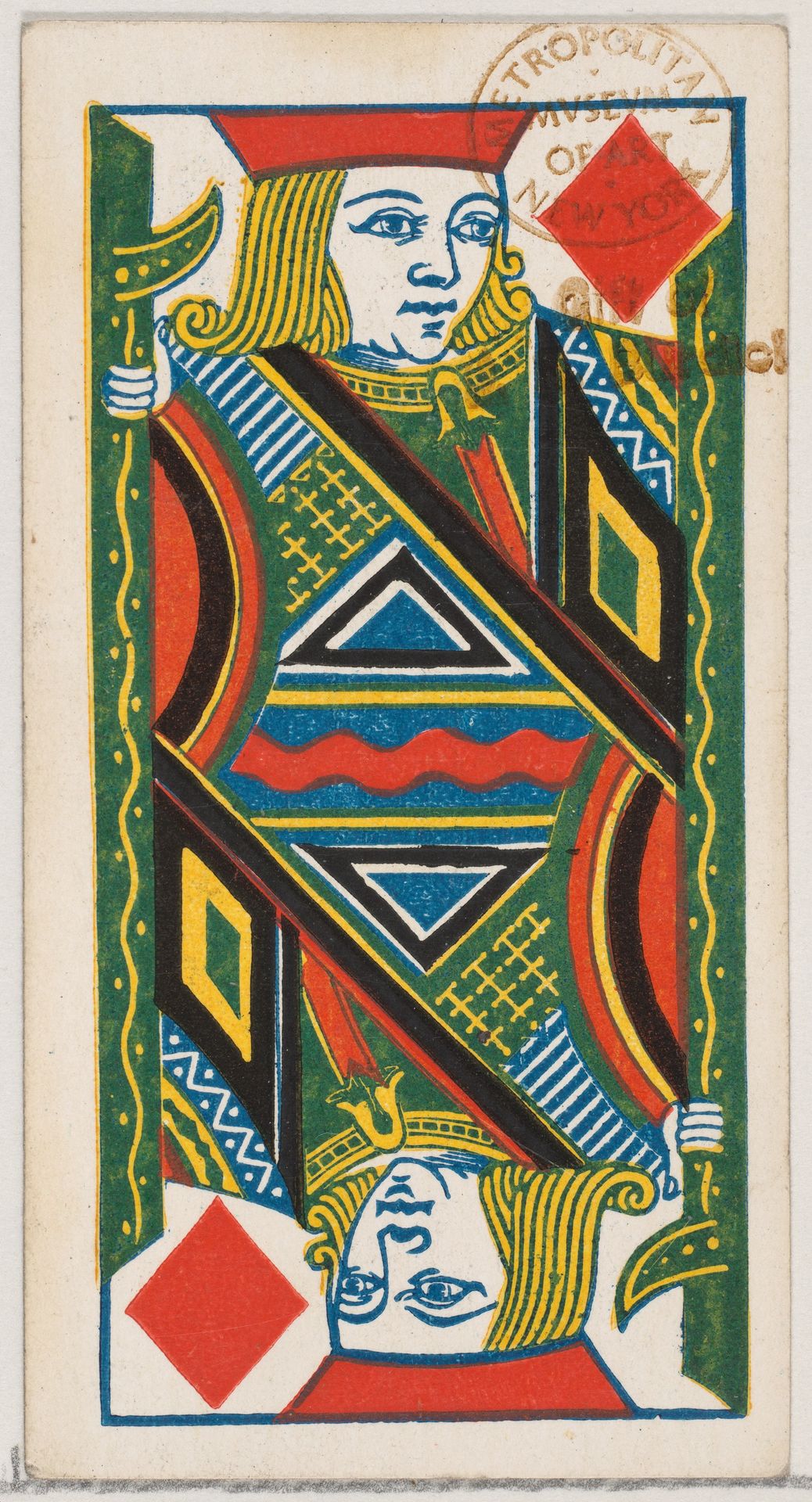 Jack of Diamonds, from the Playing Cards series (N84) to promote Turkish Cross-Cut Cigarettes for W. Duke, Sons and Co. by W. Duke, Sons & Co.