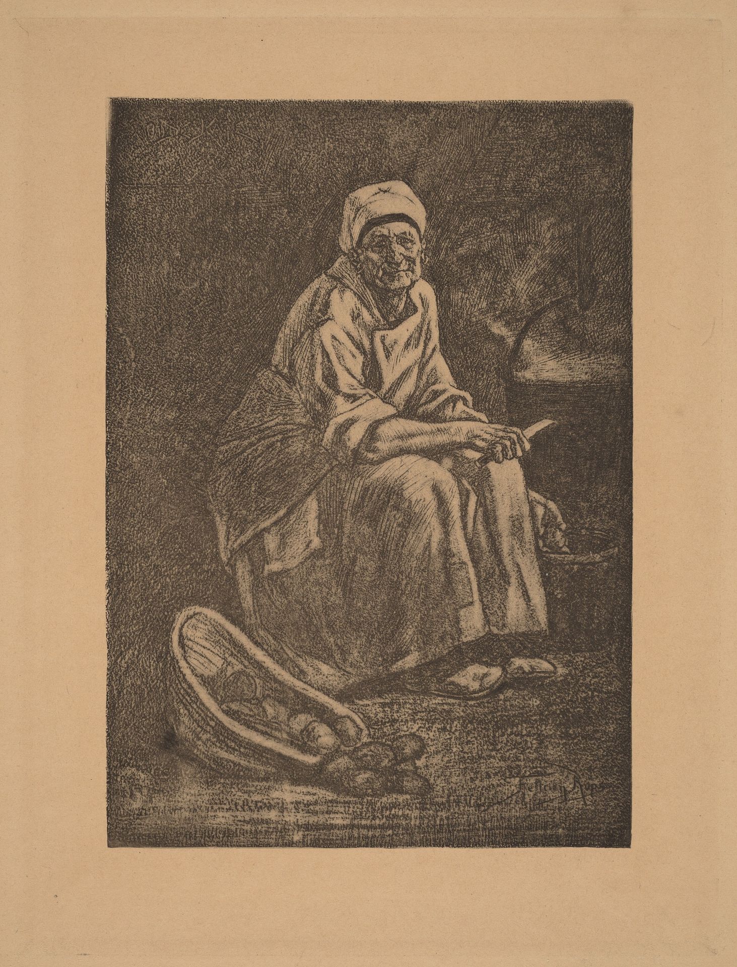 Oude-Kate by Felicien Rops