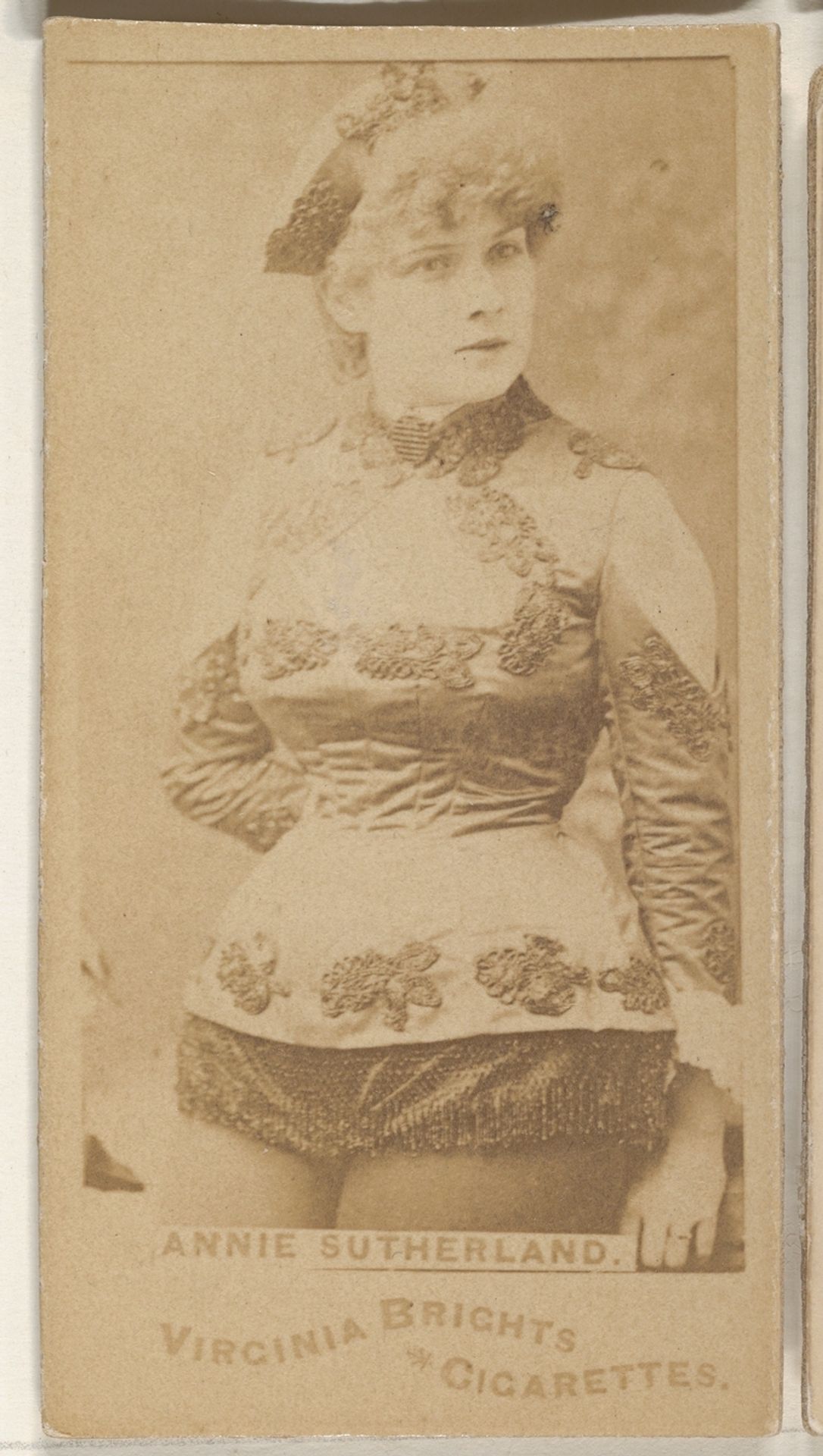 Annie Sutherland, from the Actors and Actresses series (N45, Type 1) for Virginia Brights Cigarettes by Allen & Ginter