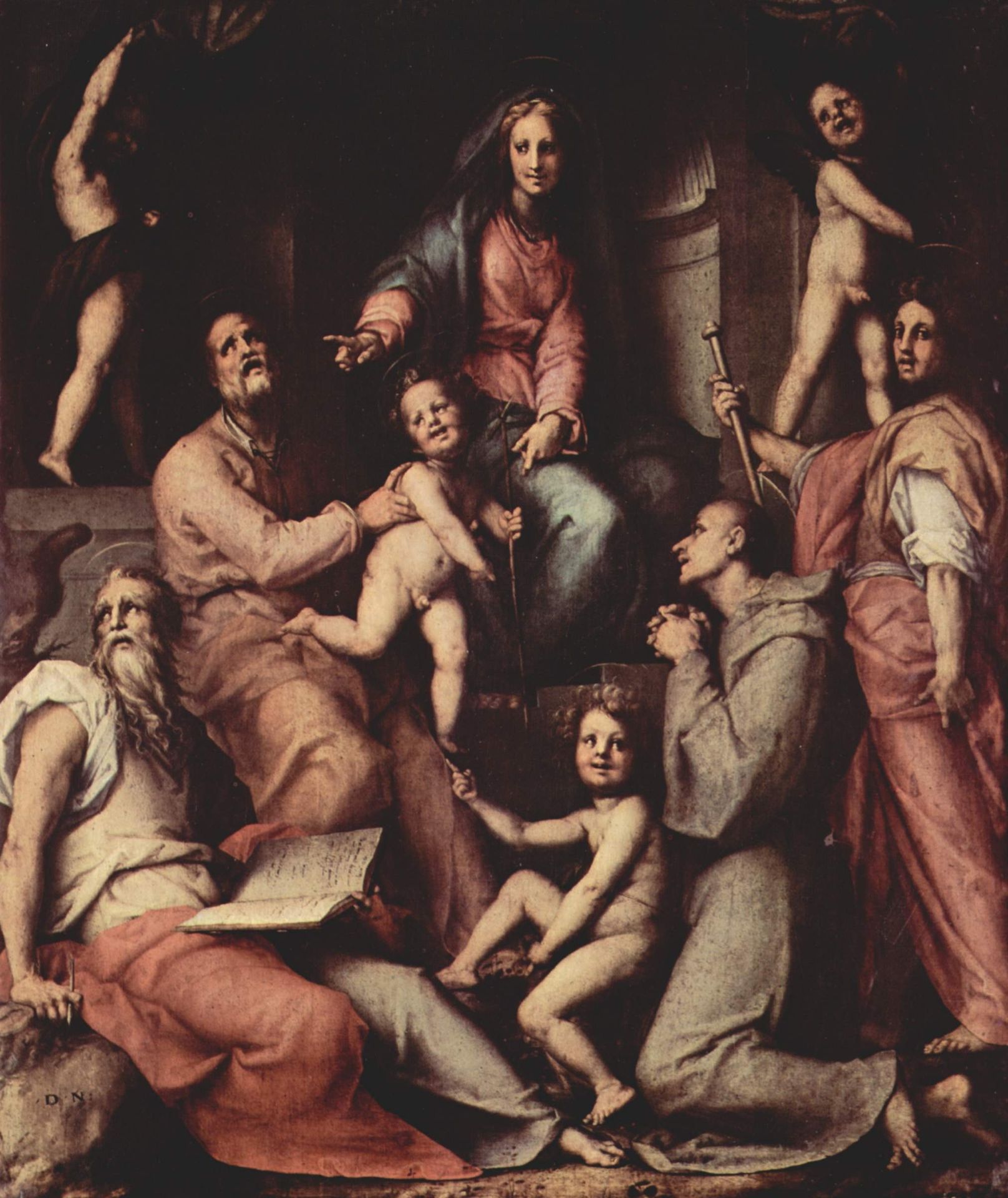 Holy Family with Saints by Jacopo Pontormo