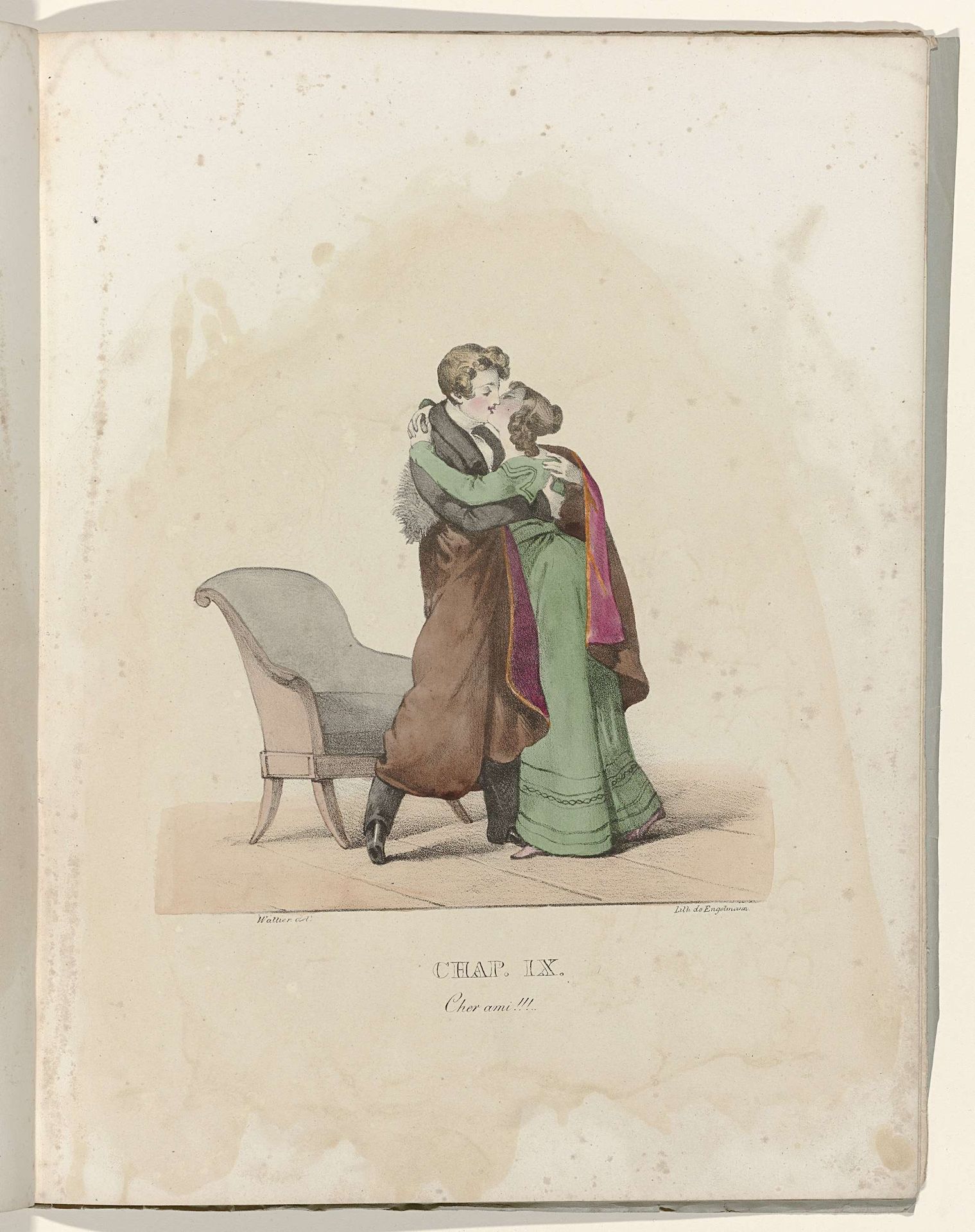 La Né d'une Modiste, 1828 : Chap. IX: Cher ami !!! by Gottfried Engelmann