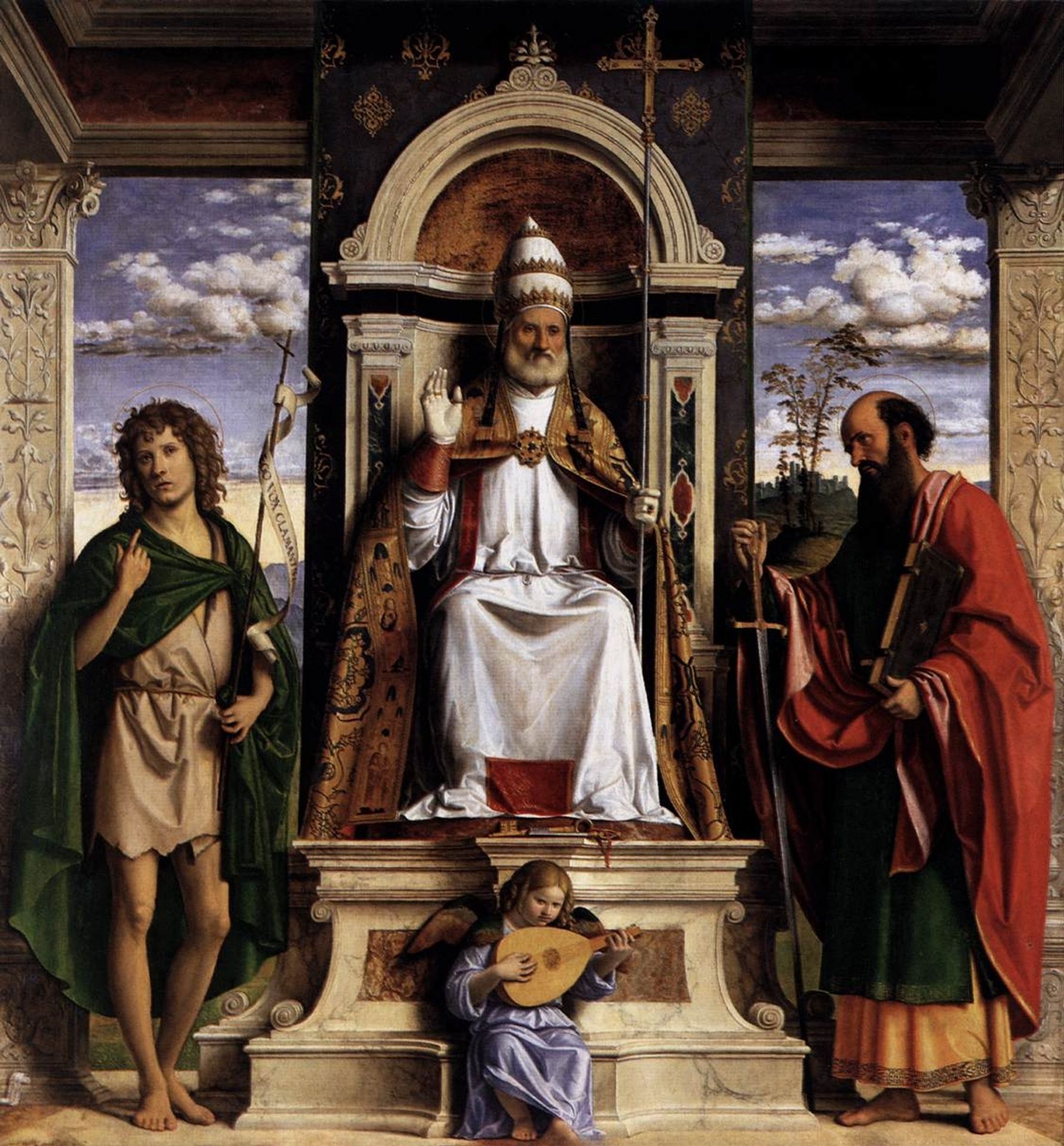 St. Peter Enthroned with Saints by Cima da Conegliano