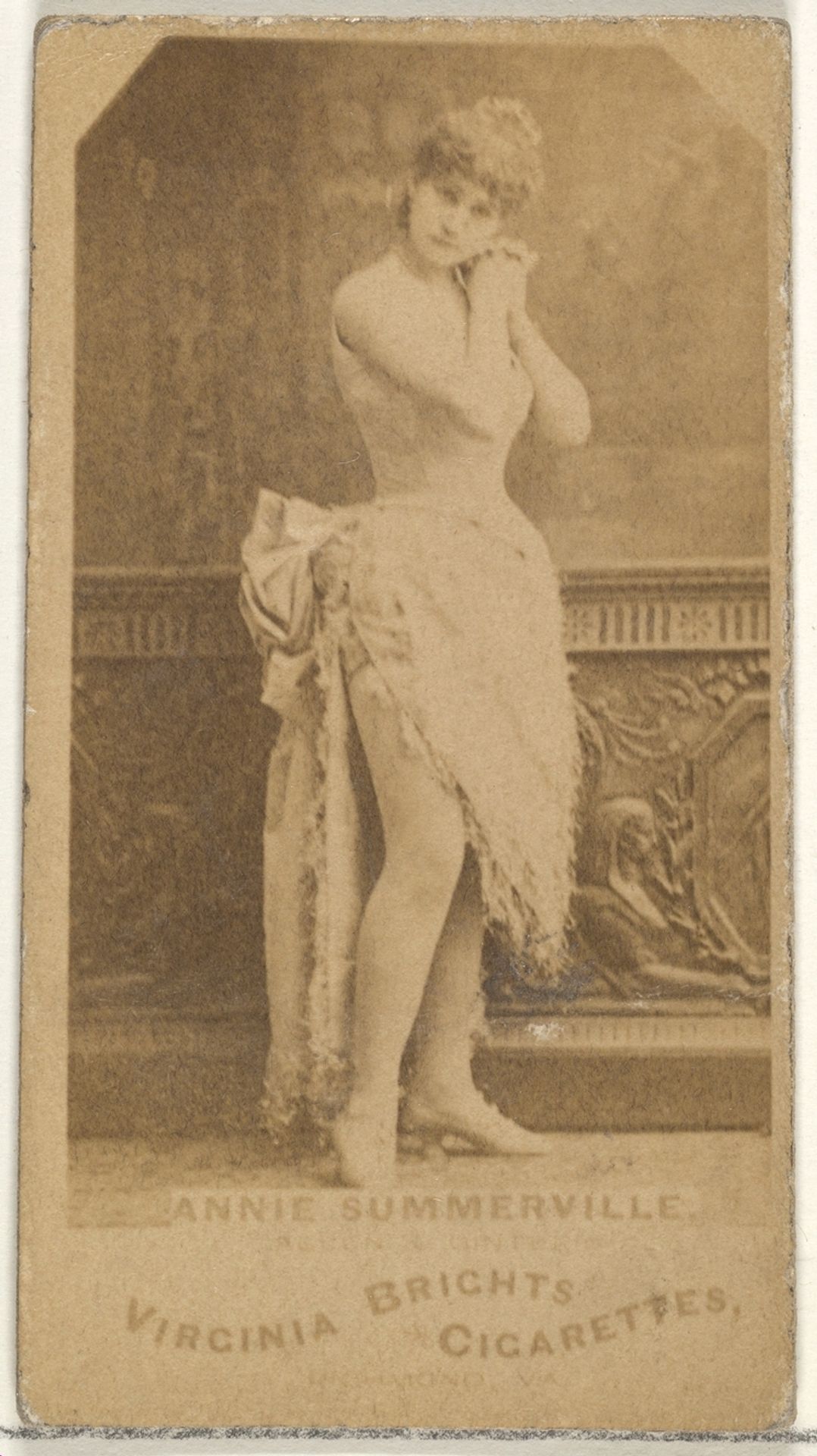 Annie Summerville, from the Actors and Actresses series (N45, Type 1) for Virginia Brights Cigarettes by Allen & Ginter