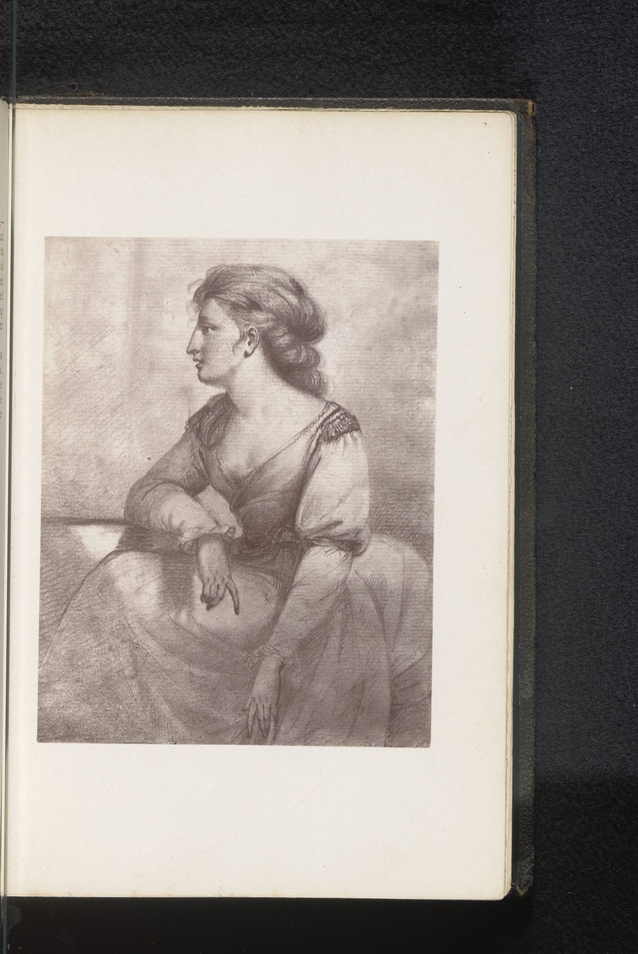 Fotoreproductie van een tekening, voorstellende een portret van Georgiana Shipley by Anonymous