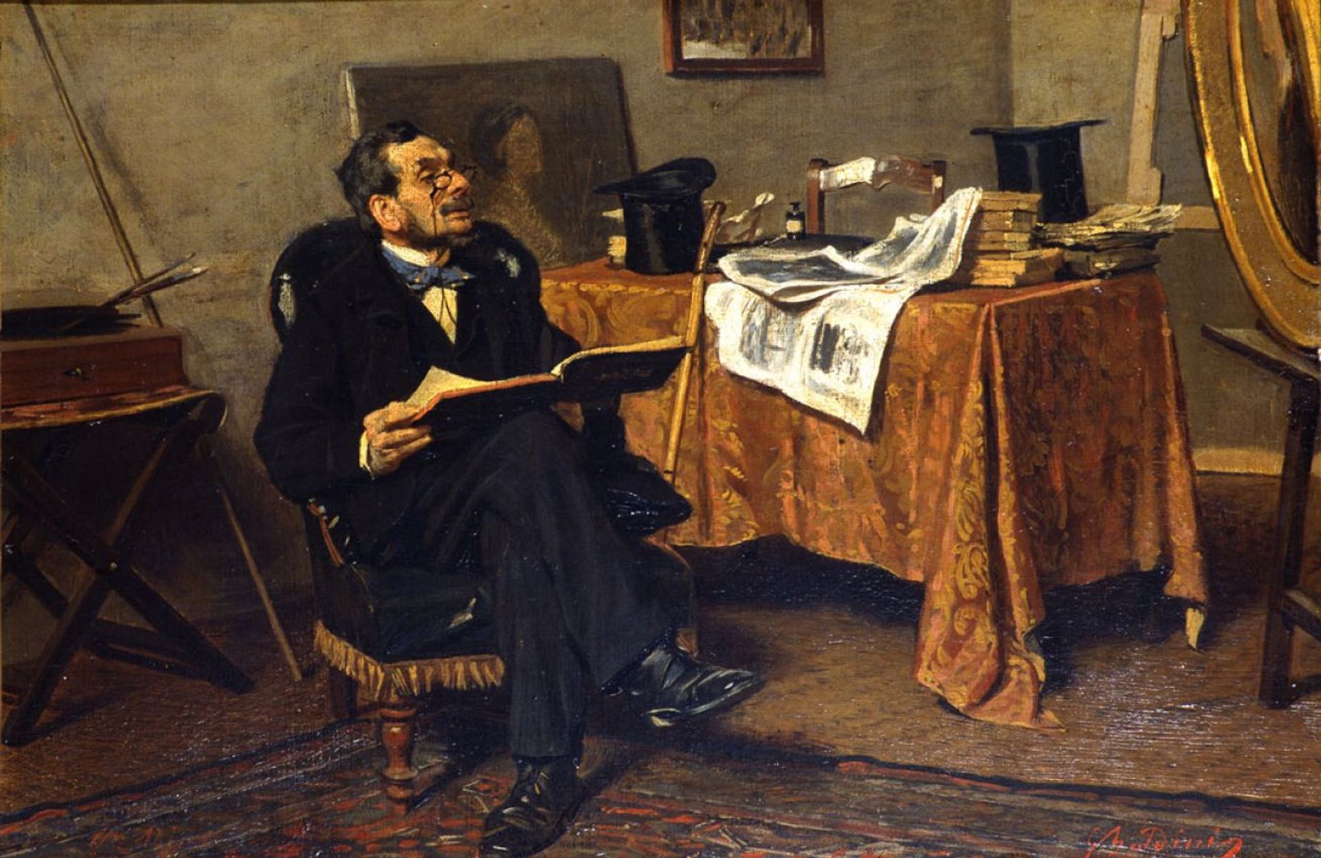 The arts lover by Giovanni Boldini