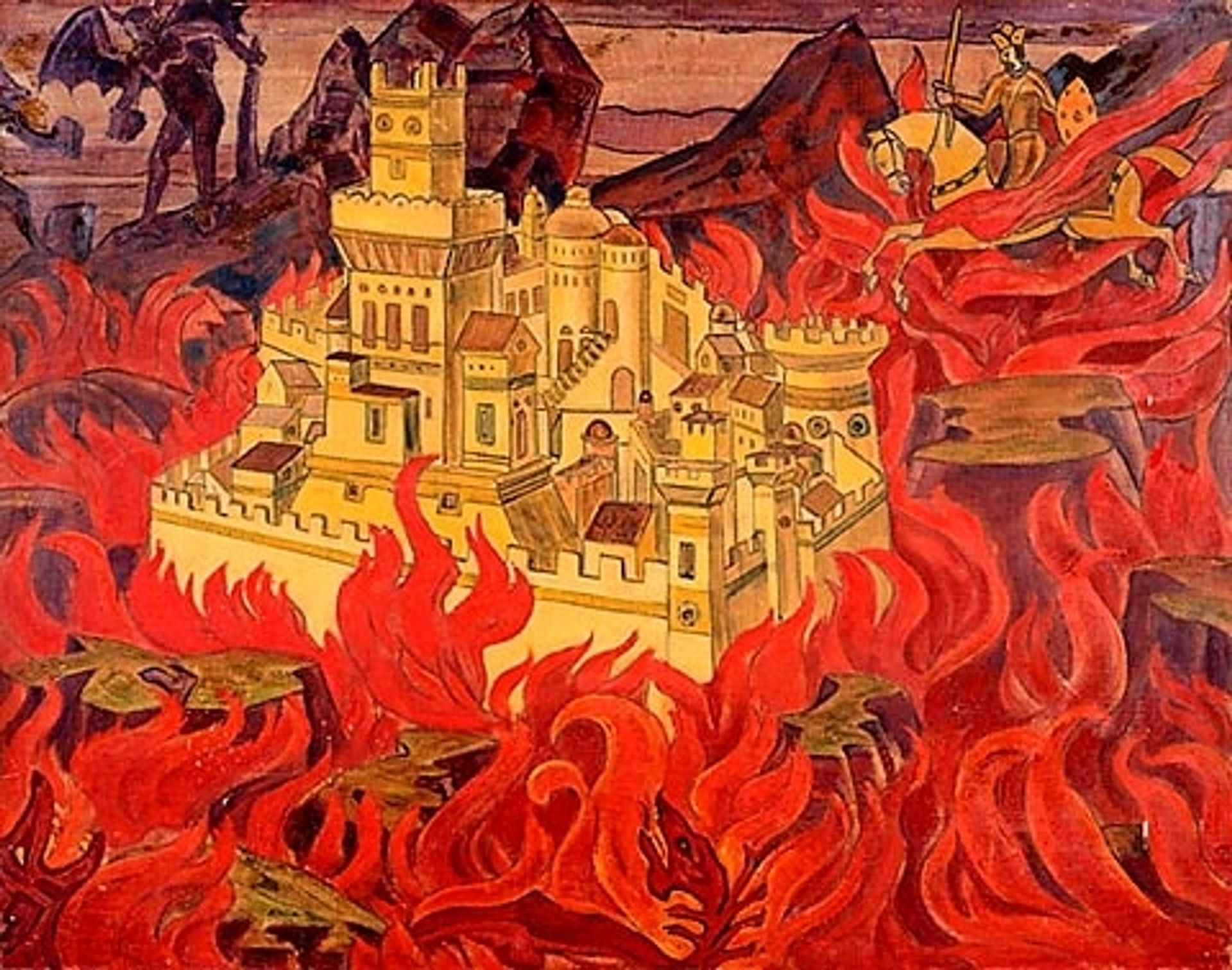 The Vicious Town by Nicholas Roerich
