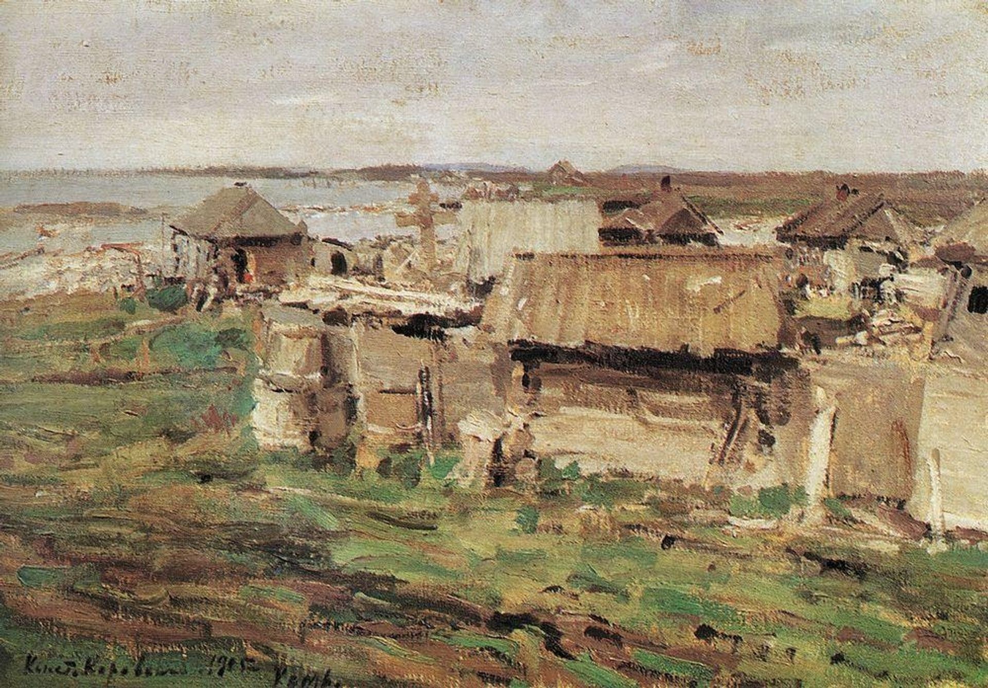 Type of settlement by Konstantin Alexeevich Korovin