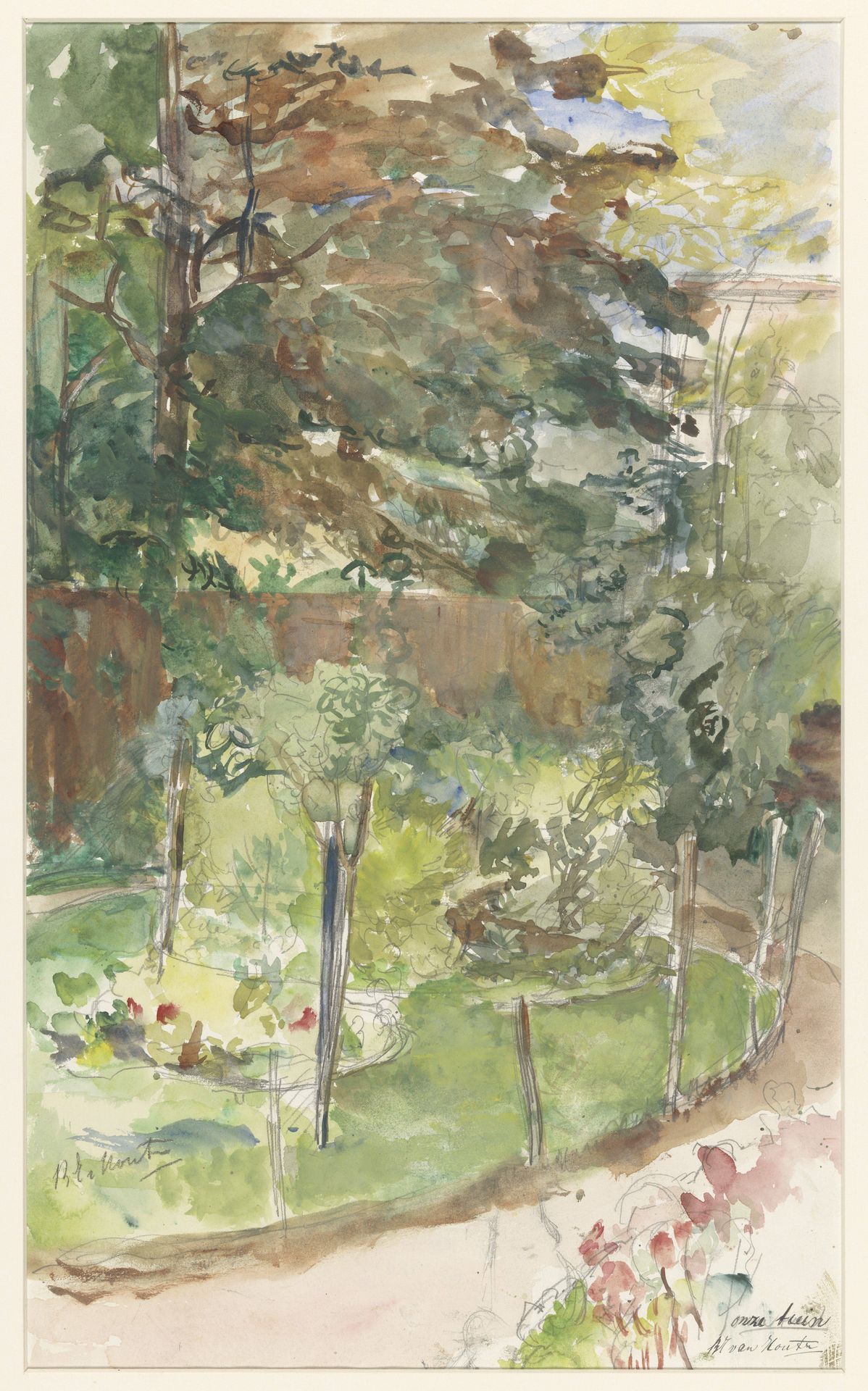 Gezicht in tuin by Barbara Elisabeth van Houten