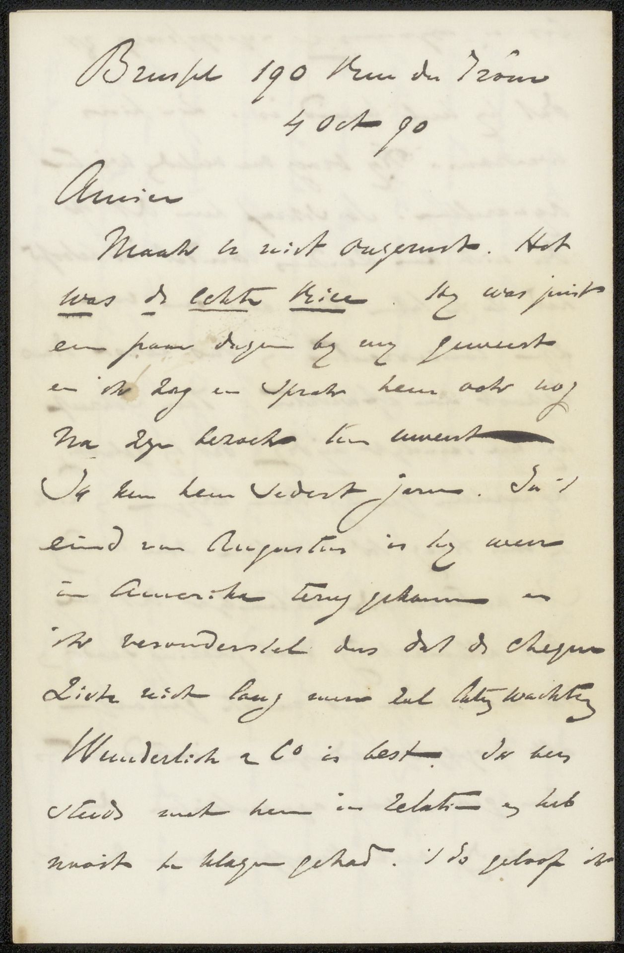 Brief aan Philip Zilcken by Carel Nicolaas Storm van 's-Gravesande