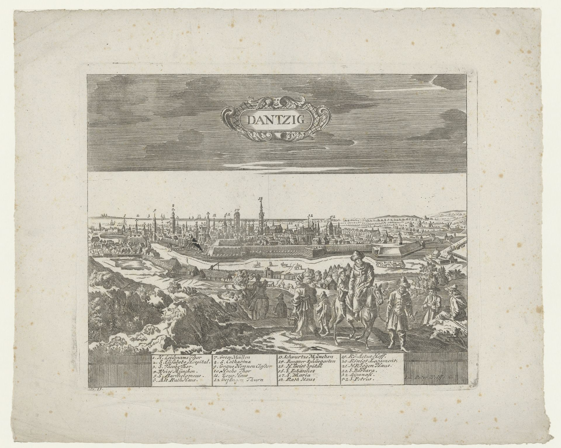 Gezicht op Gdansk by Anonymous