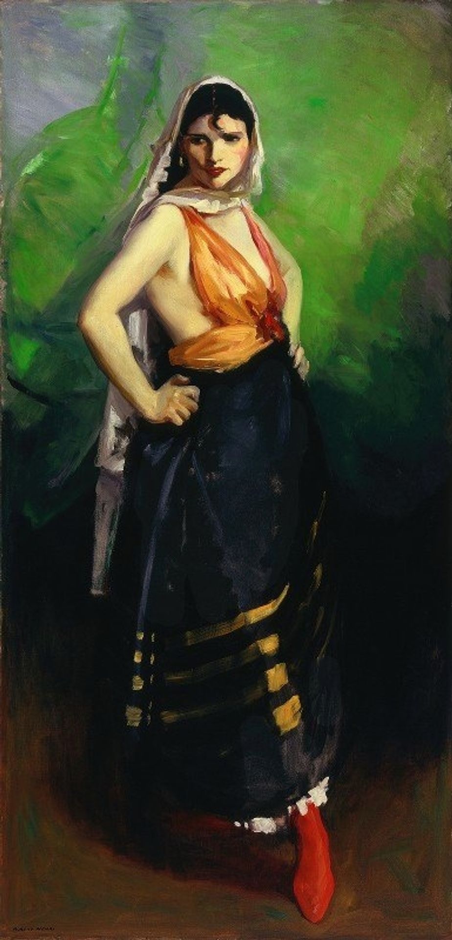 Betalo Rubino, Dramatic Dancer by Robert Henri