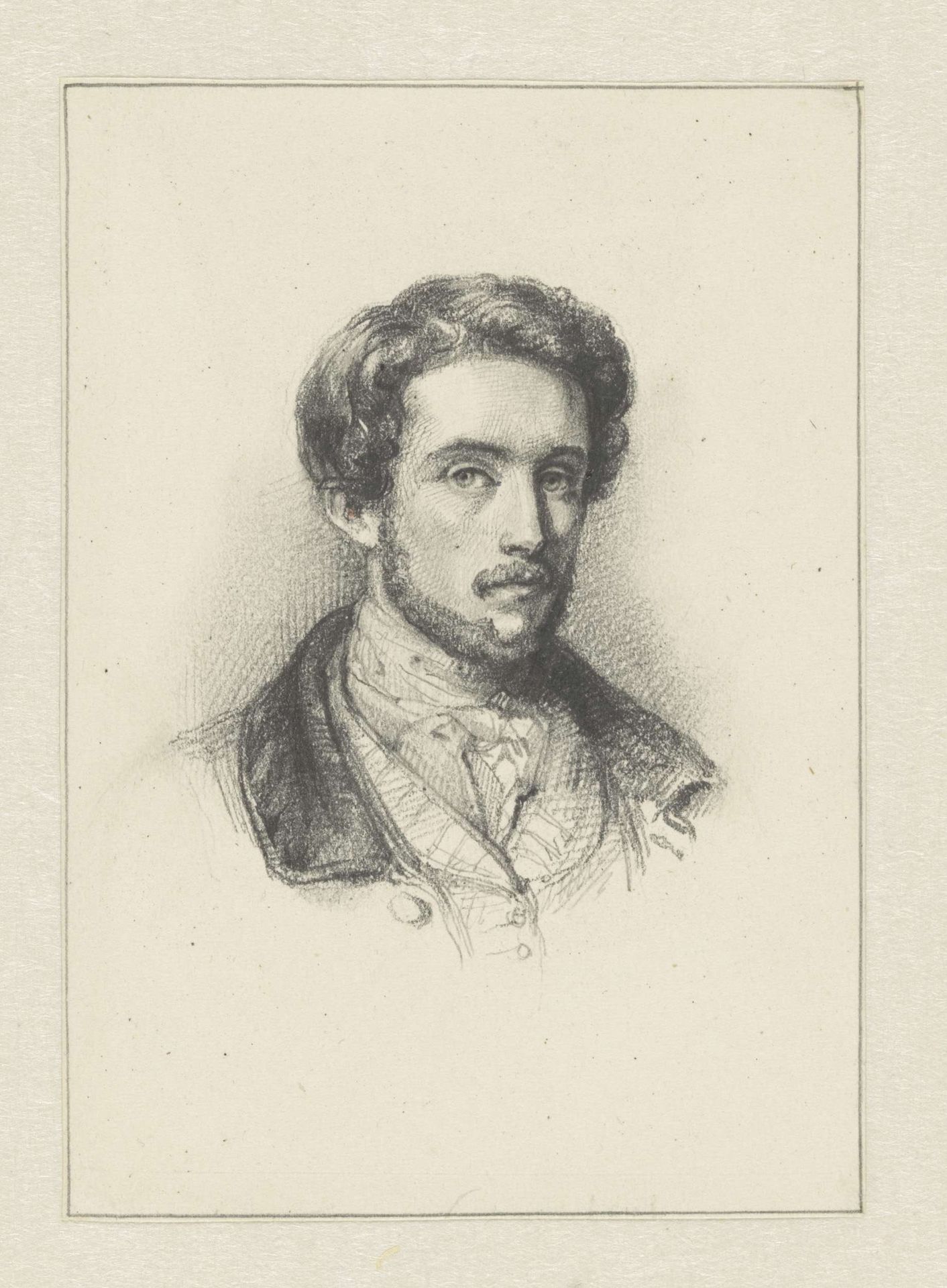 Zelfportret van Louis Moritz by Louis Moritz