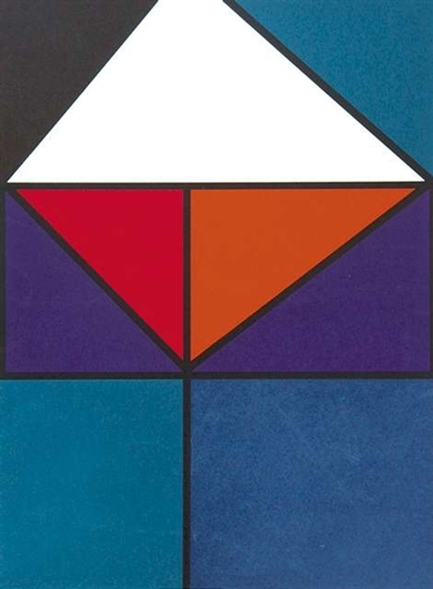 Plakat für Ausstellung Baden-Baden by Johannes Itten
