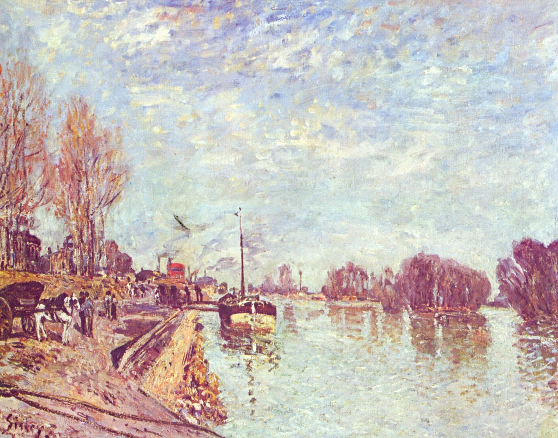 His at Suresne by Alfred Sisley
