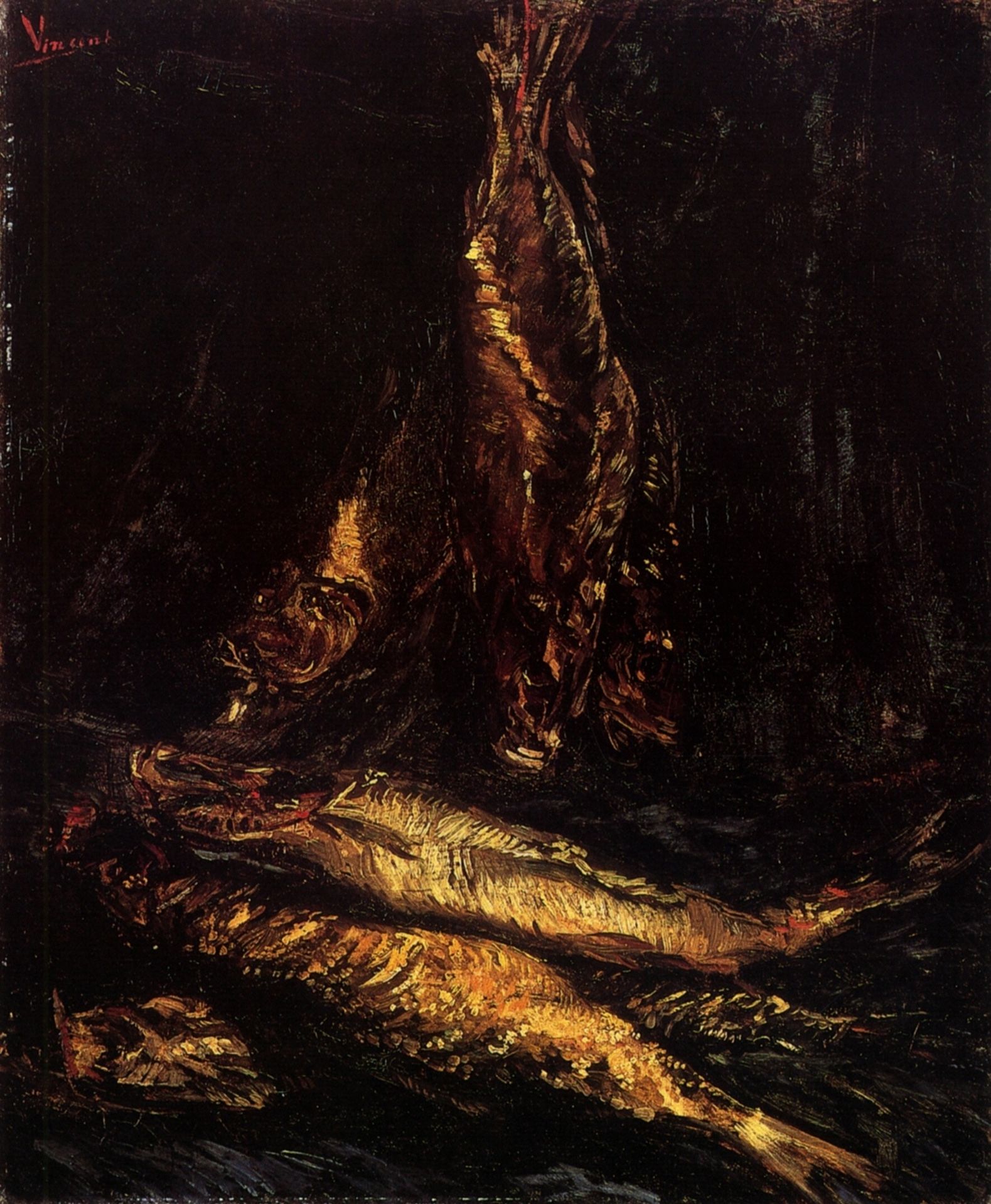 Still Life with Bloaters by Vincent van Gogh