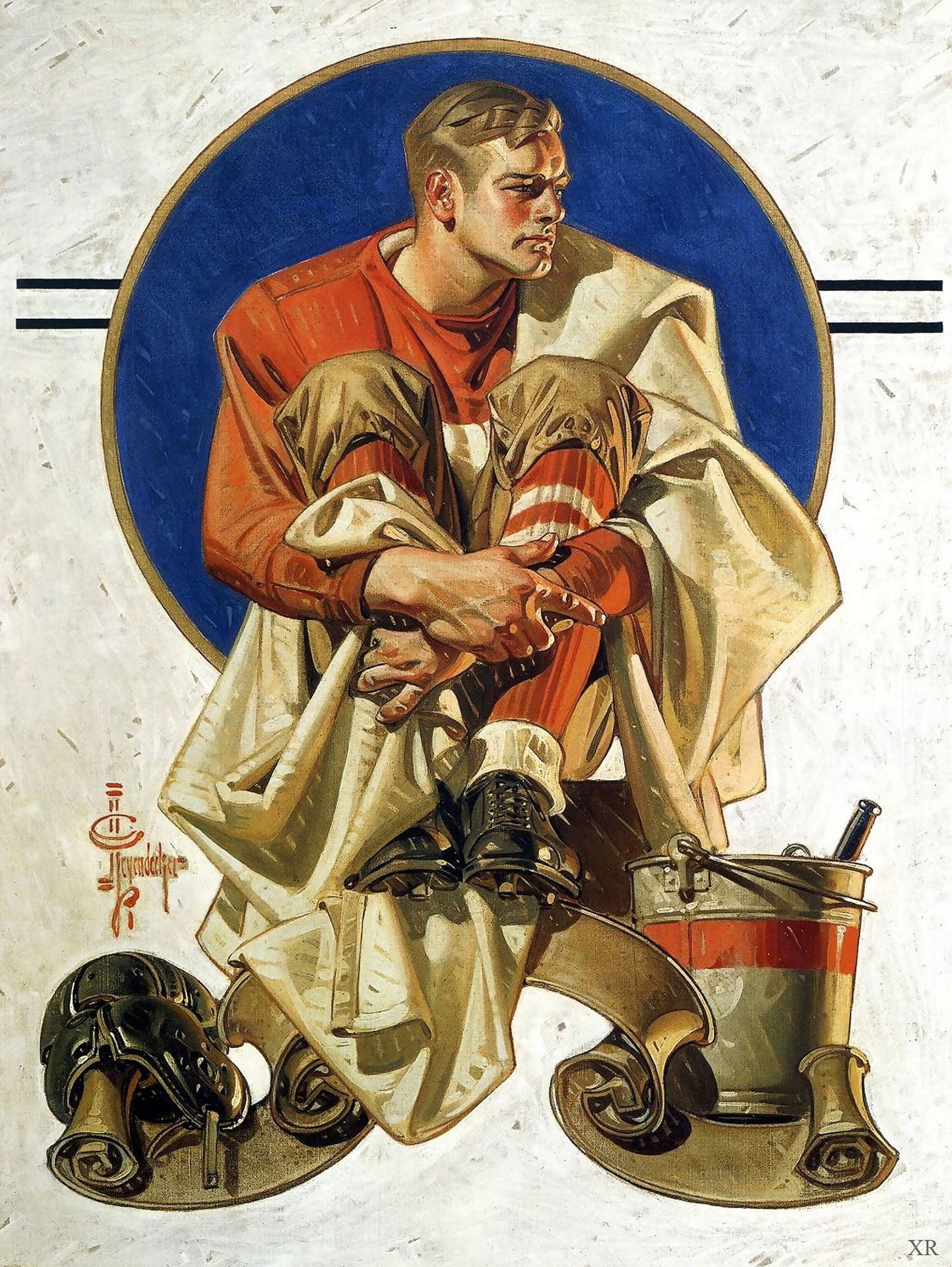 Football Player by J.C. Leyendecker
