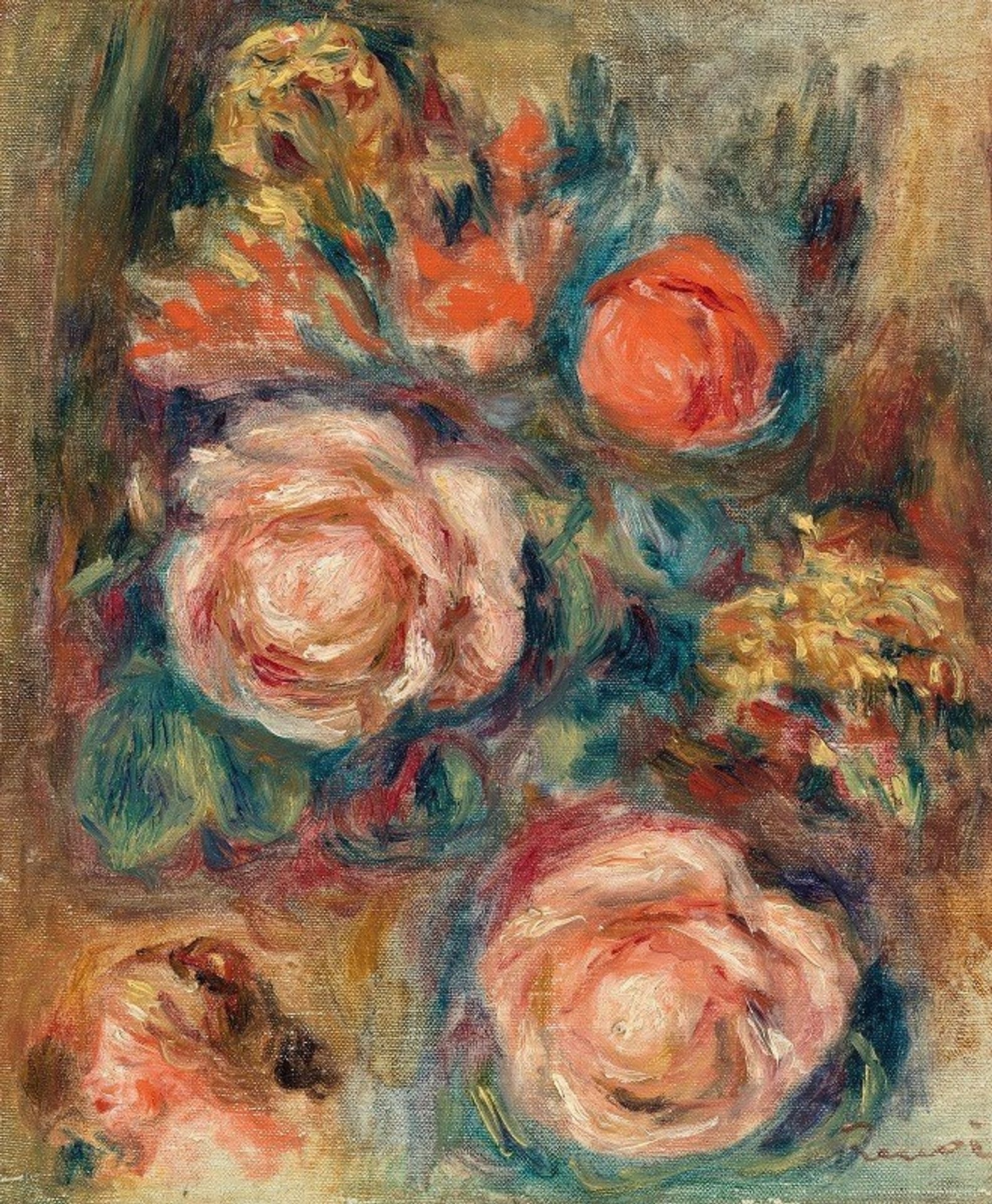 Bouquet of Roses by Pierre-Auguste Renoir
