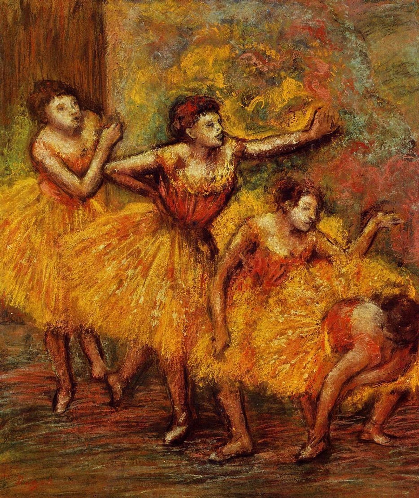 Four Dancers by Edgar Degas