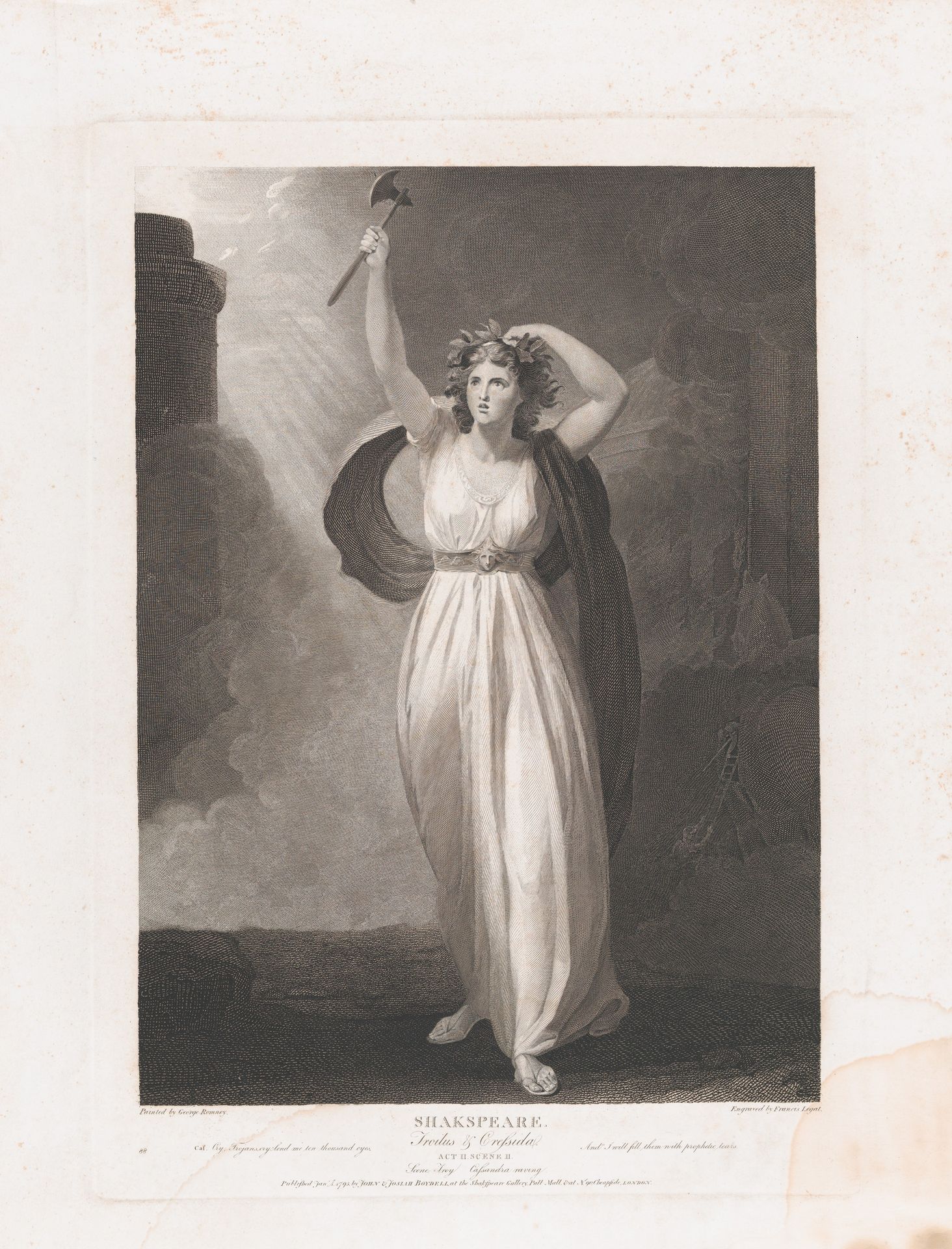 Cassandra Raving (Shakespeare, Troilus and Cressida, Act 2, Scene 2) by Francis Legat
