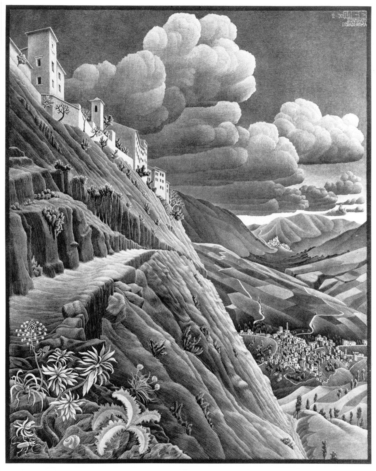 Castrovalva by M.C. Escher