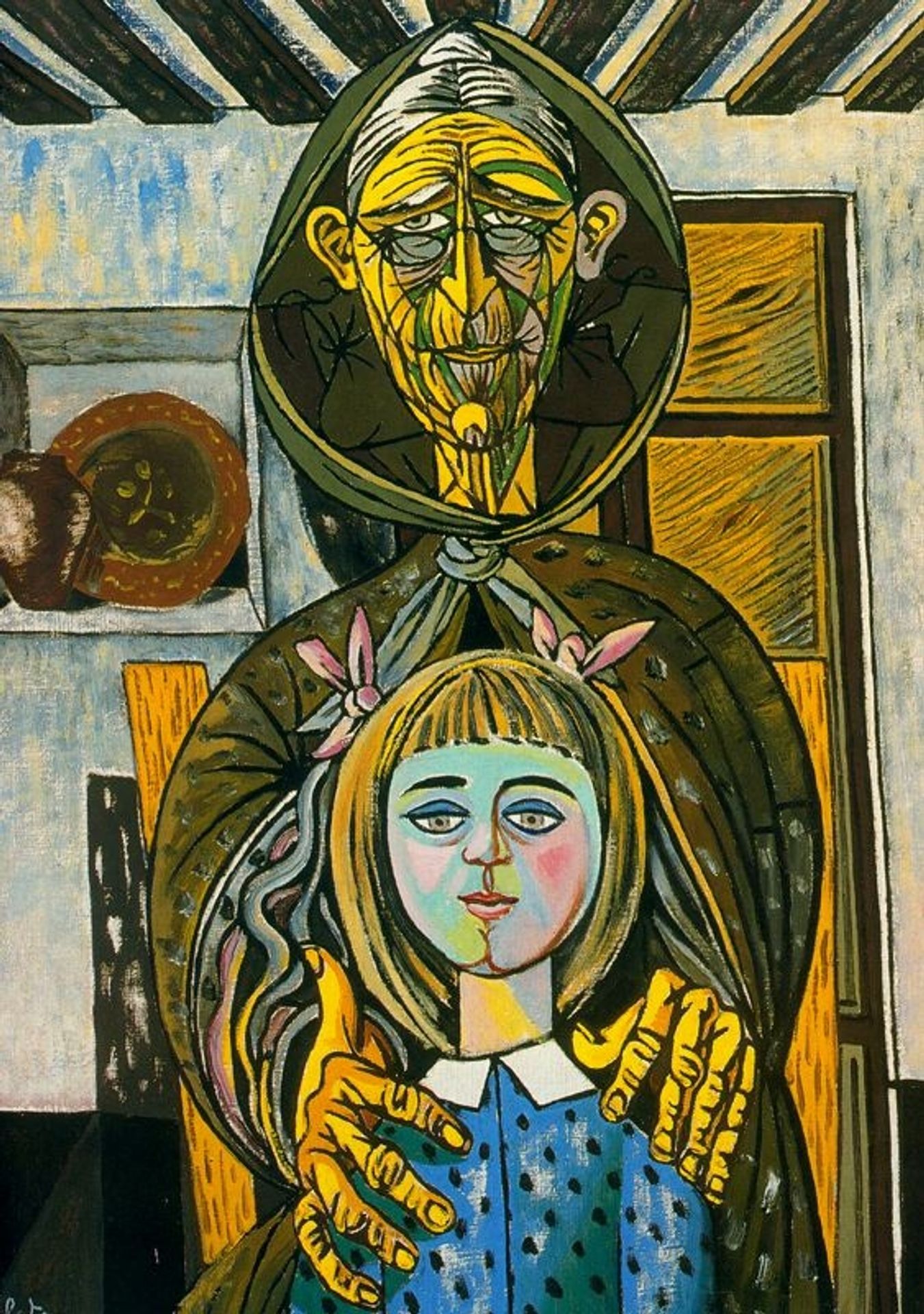 The old woman and the girl by Rafael Zabaleta