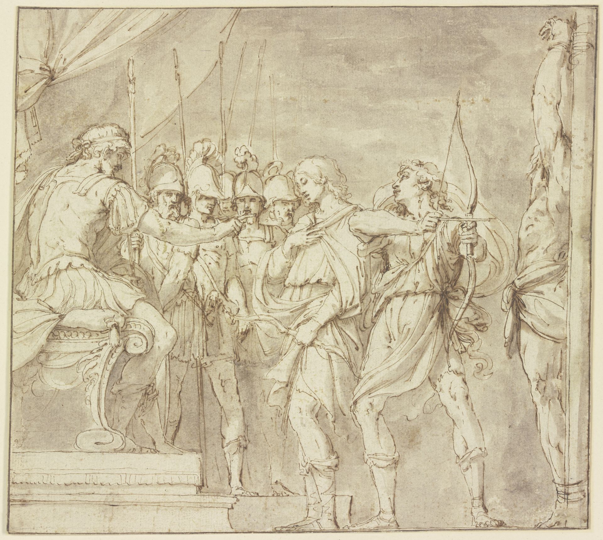 Das Schießen auf den toten Vater by Raffaello dal Colle