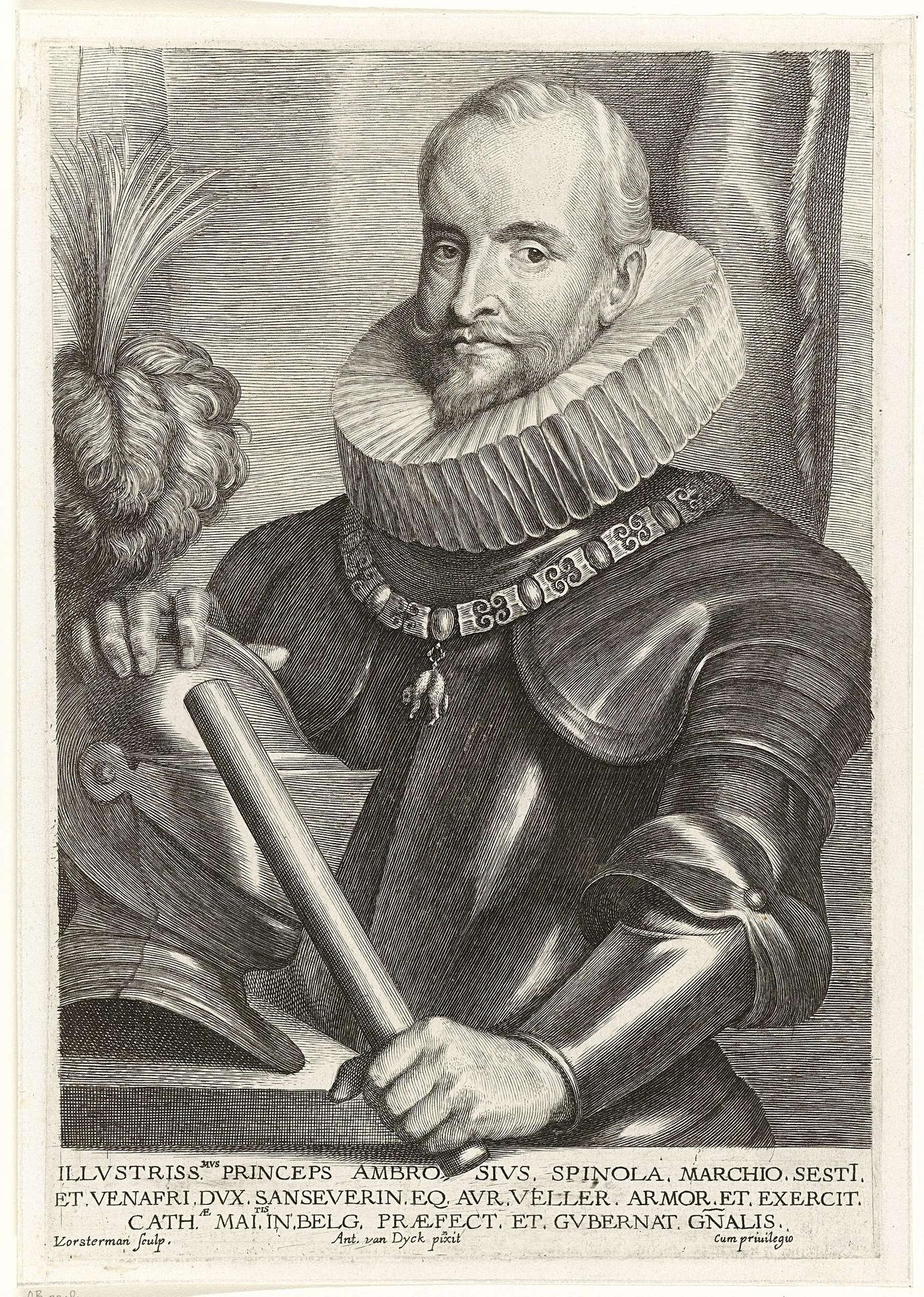 Portret van Ambrogio Spinola, markies de los Balbases by Lucas Vorsterman I