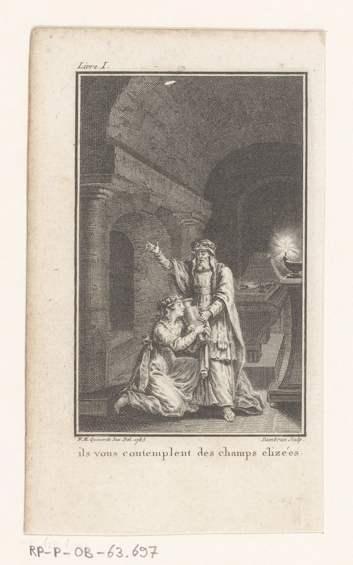 Tullus vertelt Numa over zijn vader en moeder by Jean Dambrun