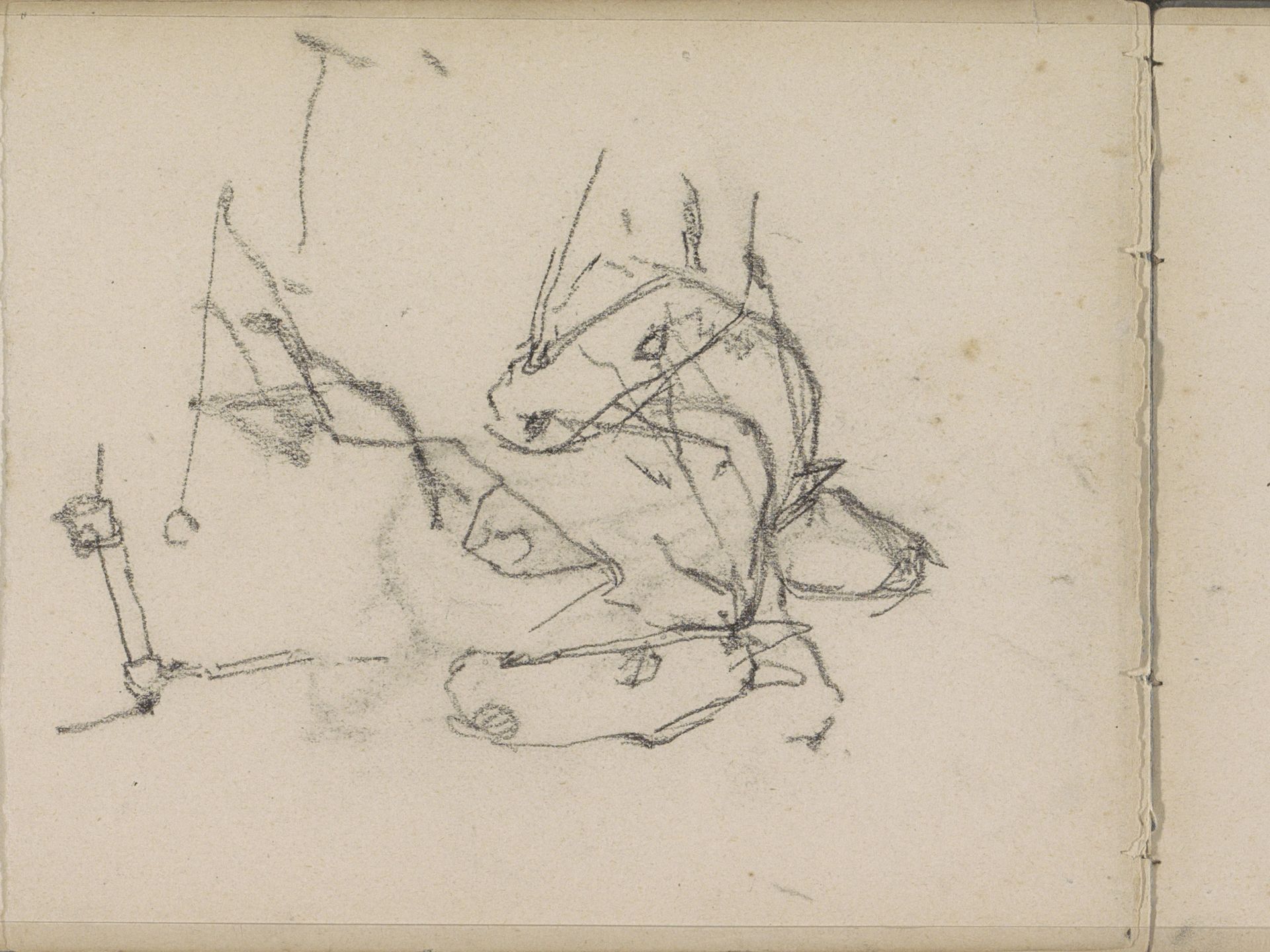 Aangespannen paarden by George Hendrik Breitner