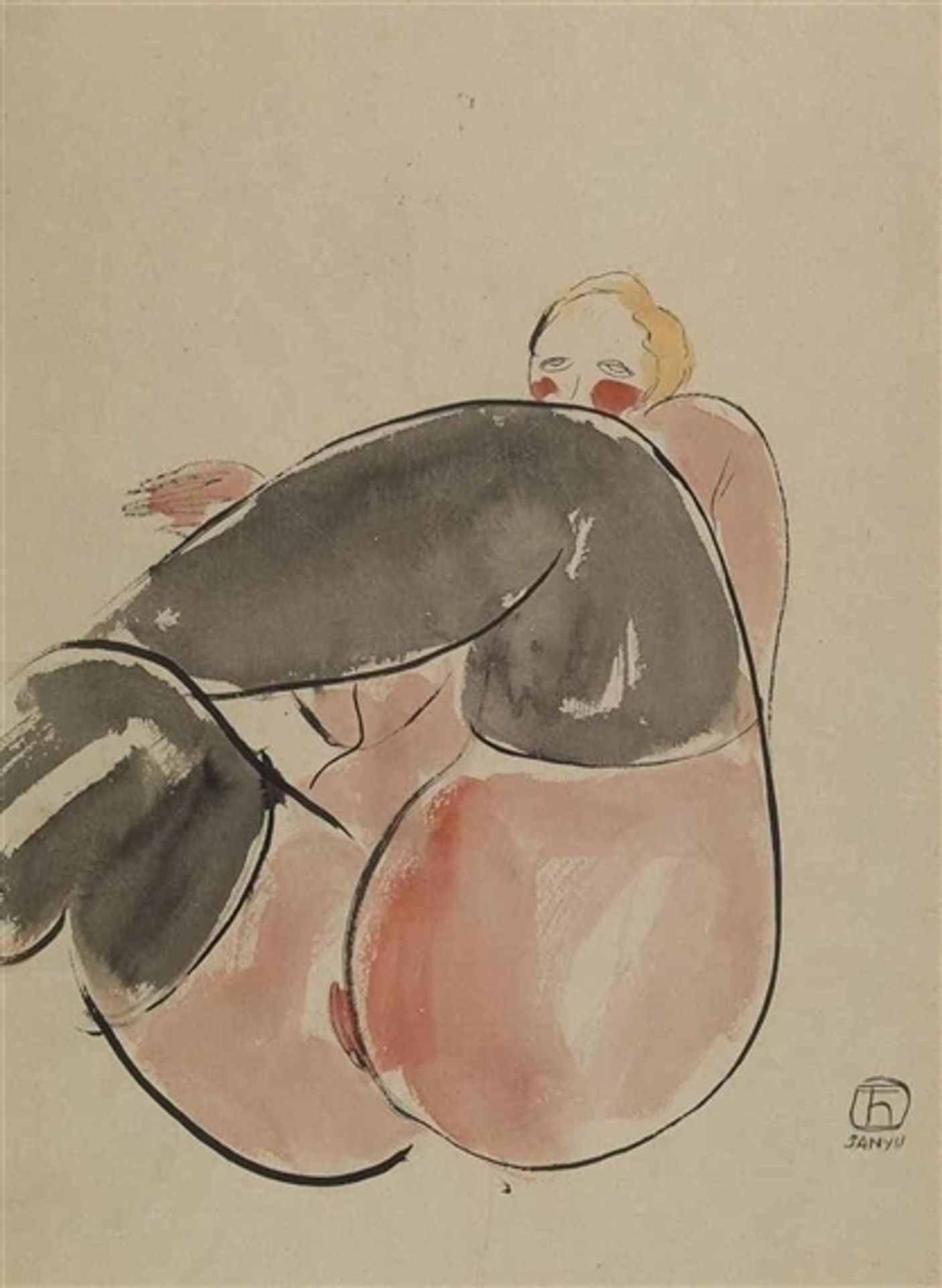 Lifting up a Leg by Sanyu