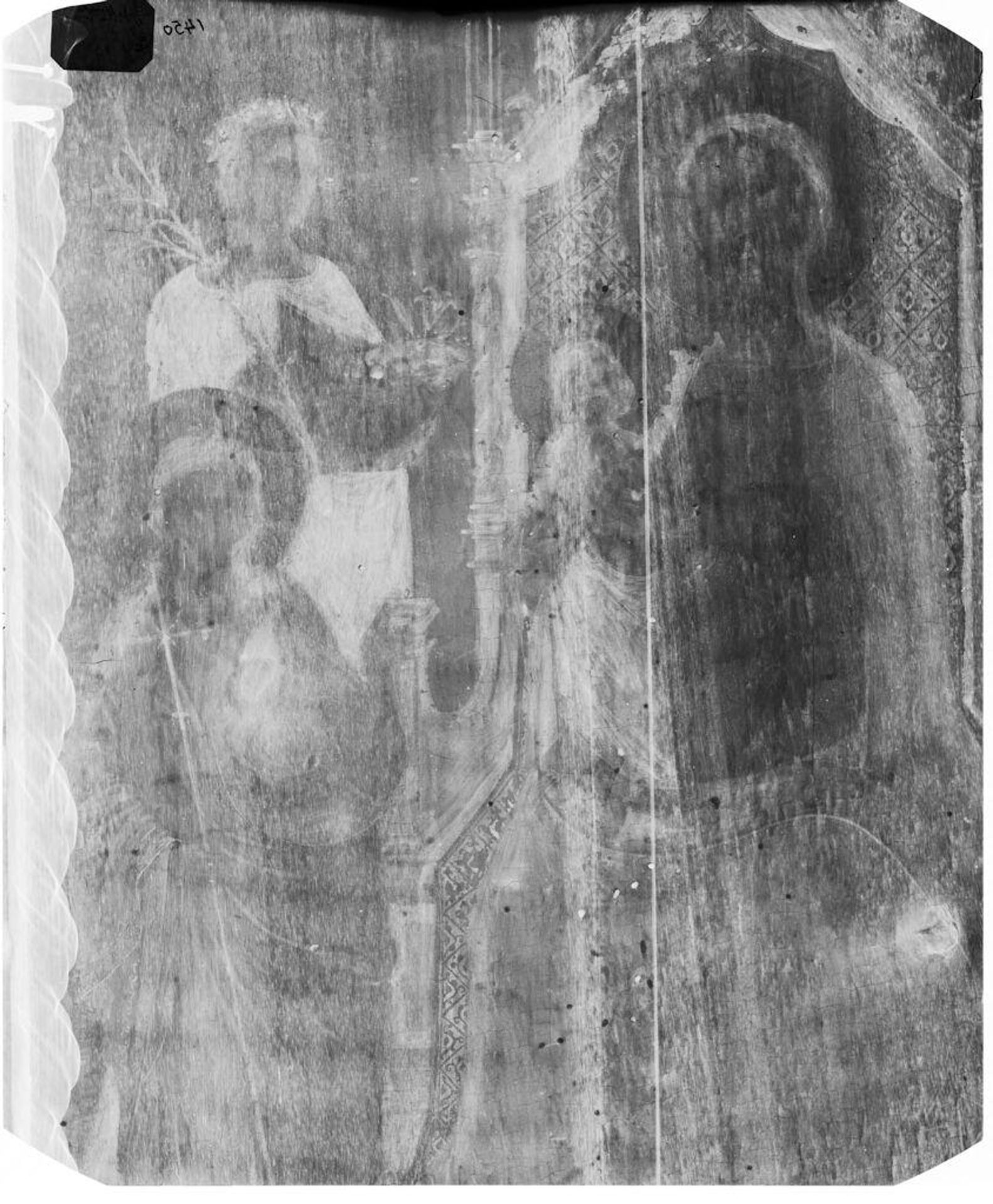 X-radiograph(s) of "Madonna and Saints" by Artist of original: (?) NiccolÃ² di Pietro Gerini