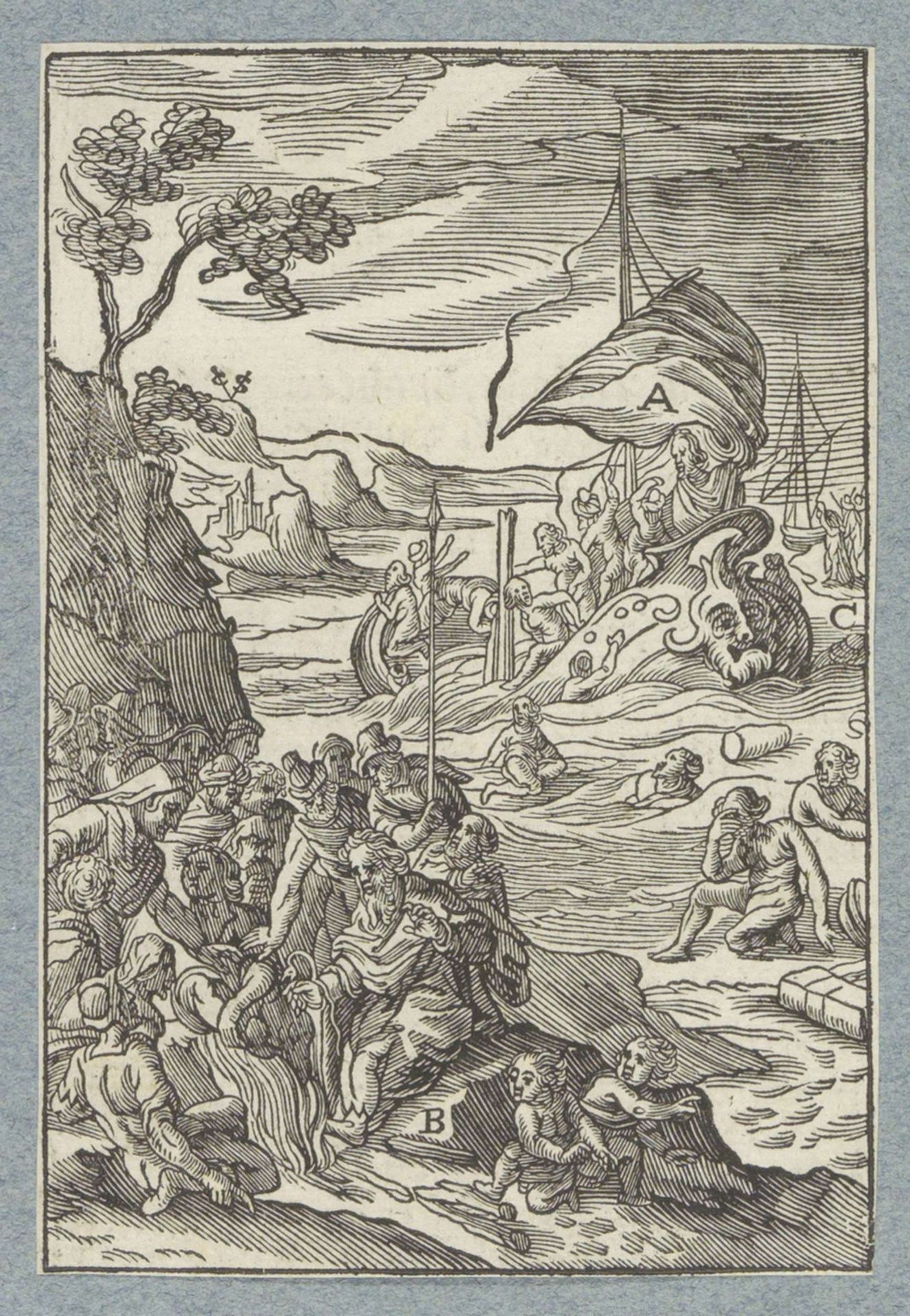 Paulus op Malta by Christoffel van (II) Sichem