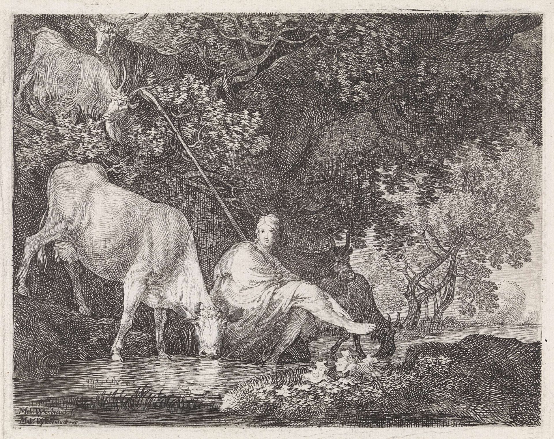 Herderin by Moyses van Wtenbrouck