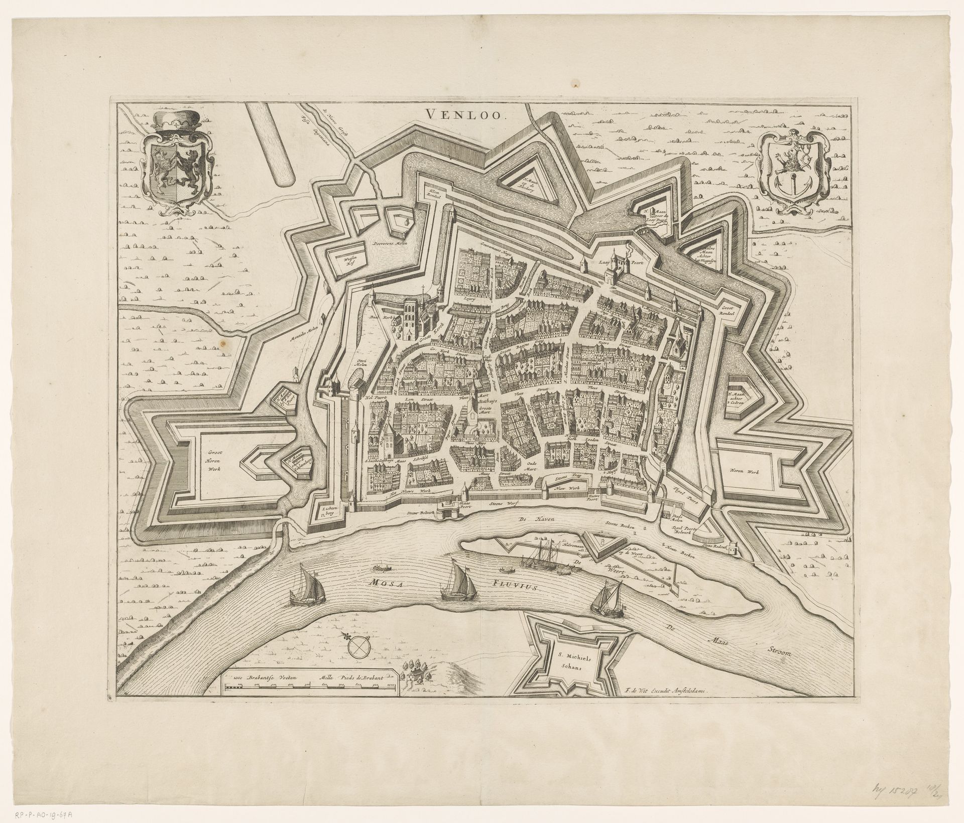 Plattegrond van Venlo by Anonymous