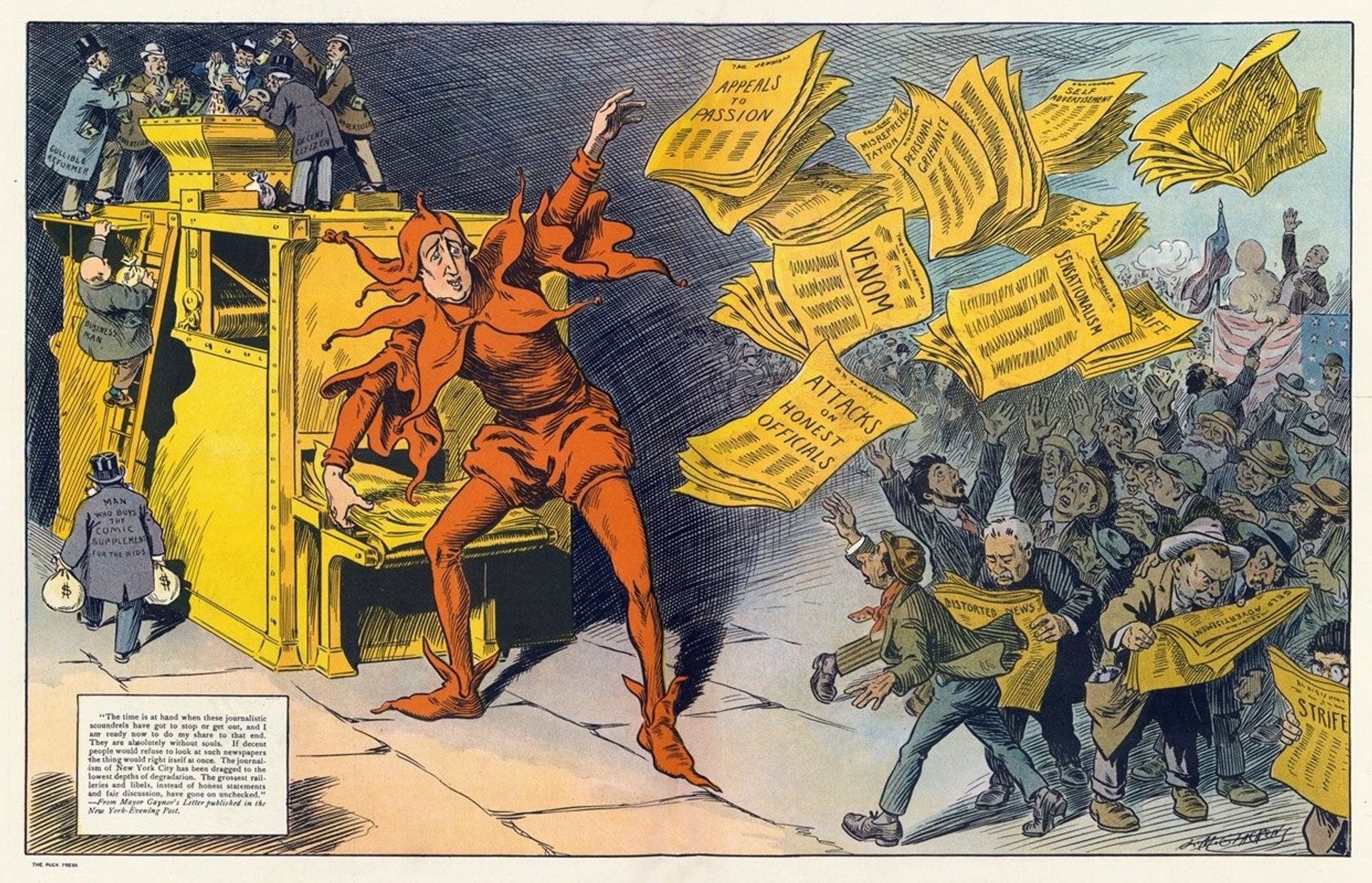 The yellow press by Louis Glackens