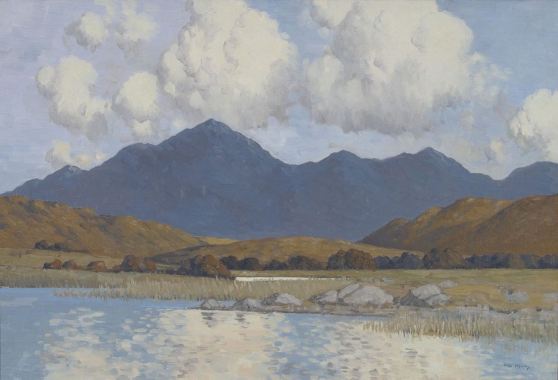 Lake and Blue Mountains of Connemara by Paul Henry