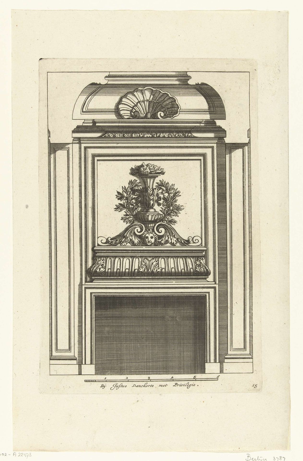 Onderboezem in nis by Cornelis (I) Danckerts