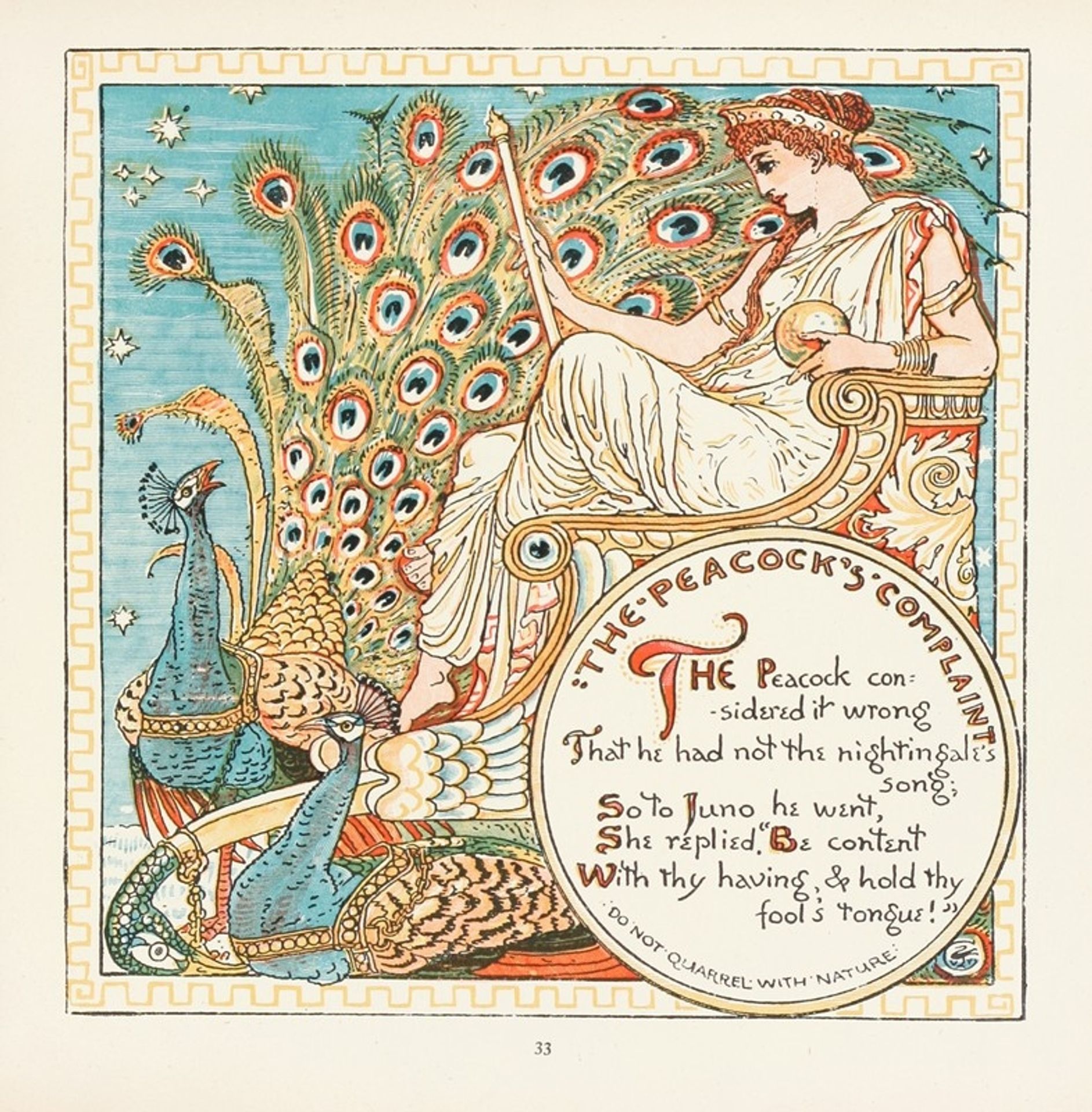 The Peacock’s Complaint by Walter Crane