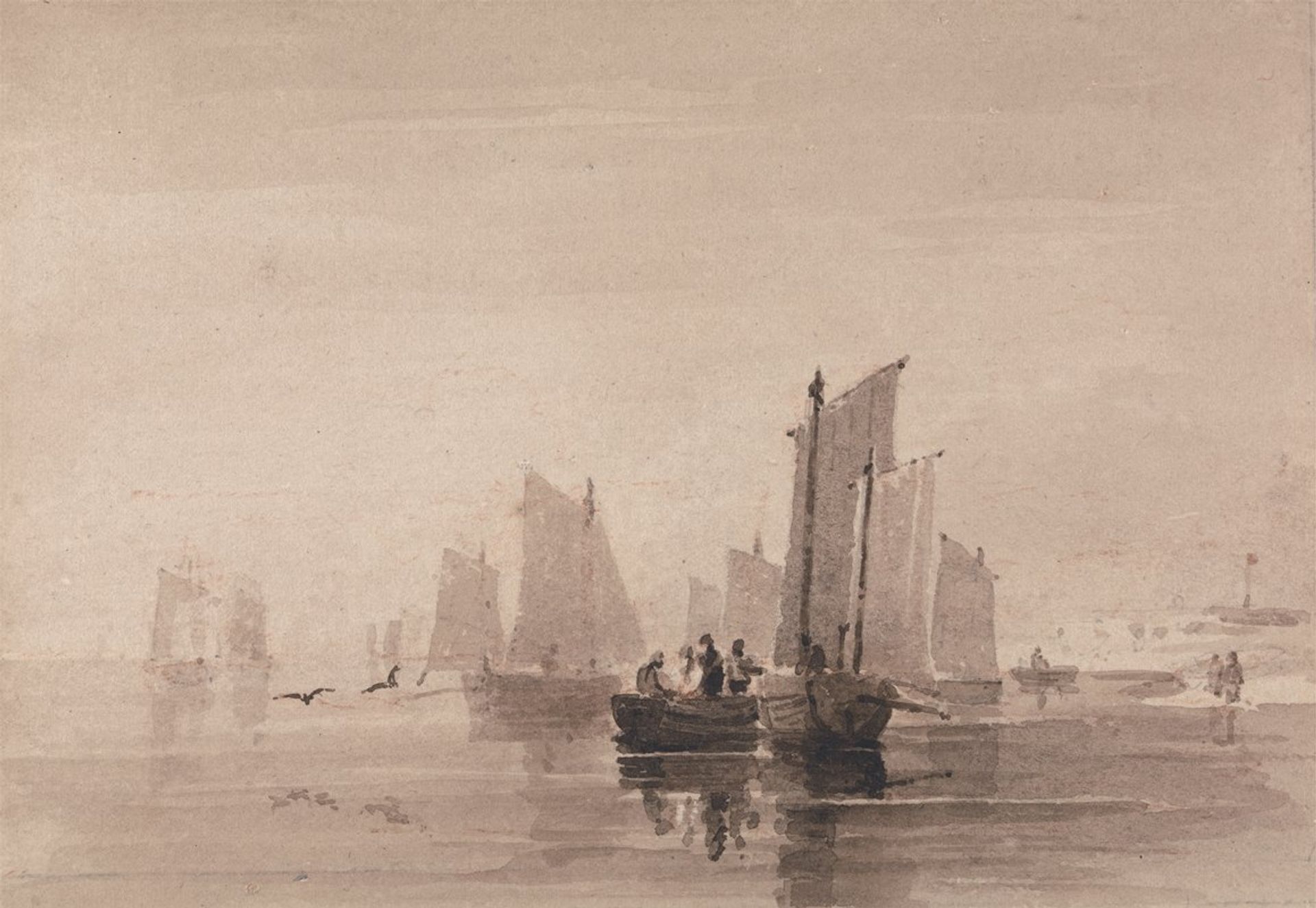 Fishing off Hastings by David Cox